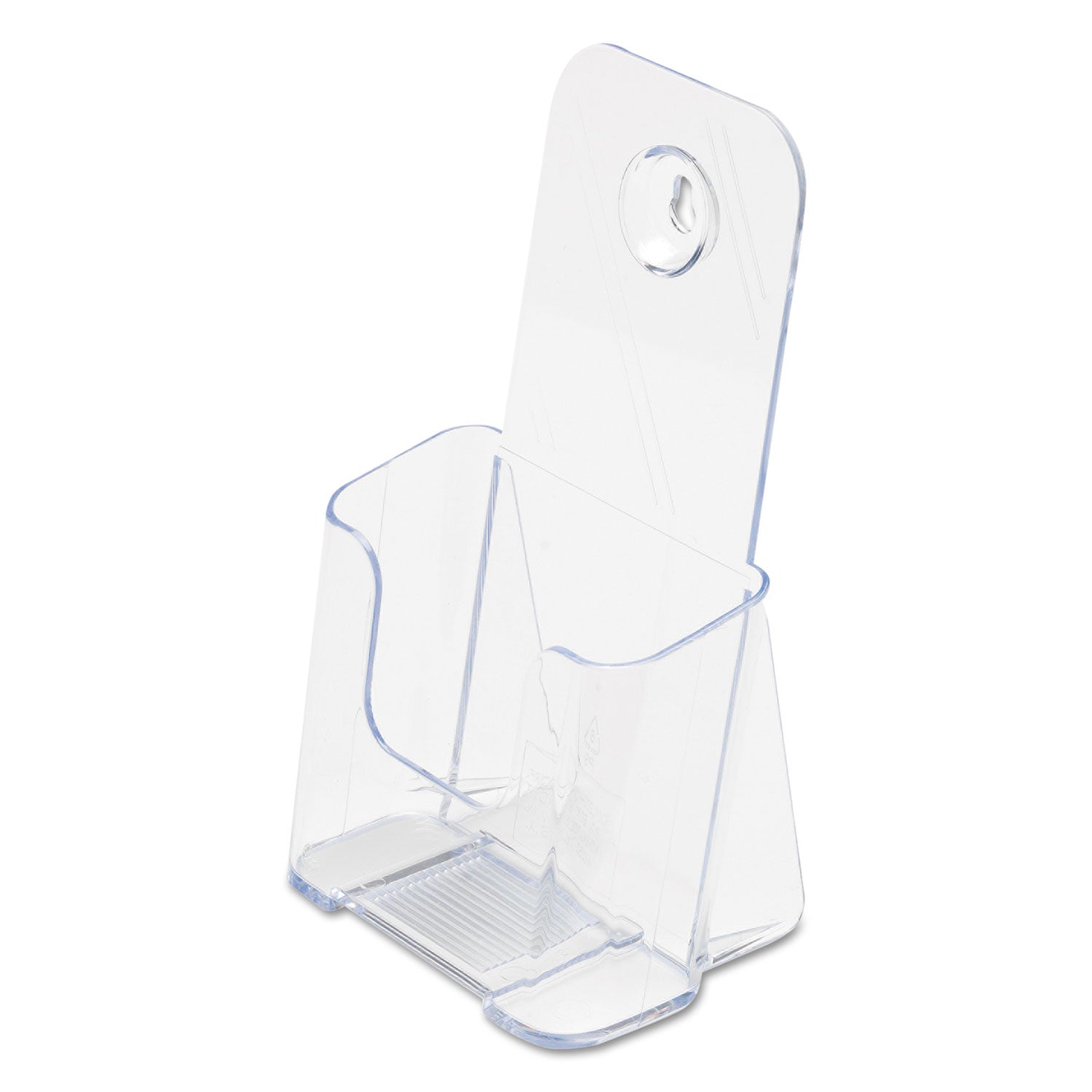 deflecto® Docuholder For Countertop/wall-Mount, Leaflet Size, 4.25w X 3.25d X 7.75h, Clear