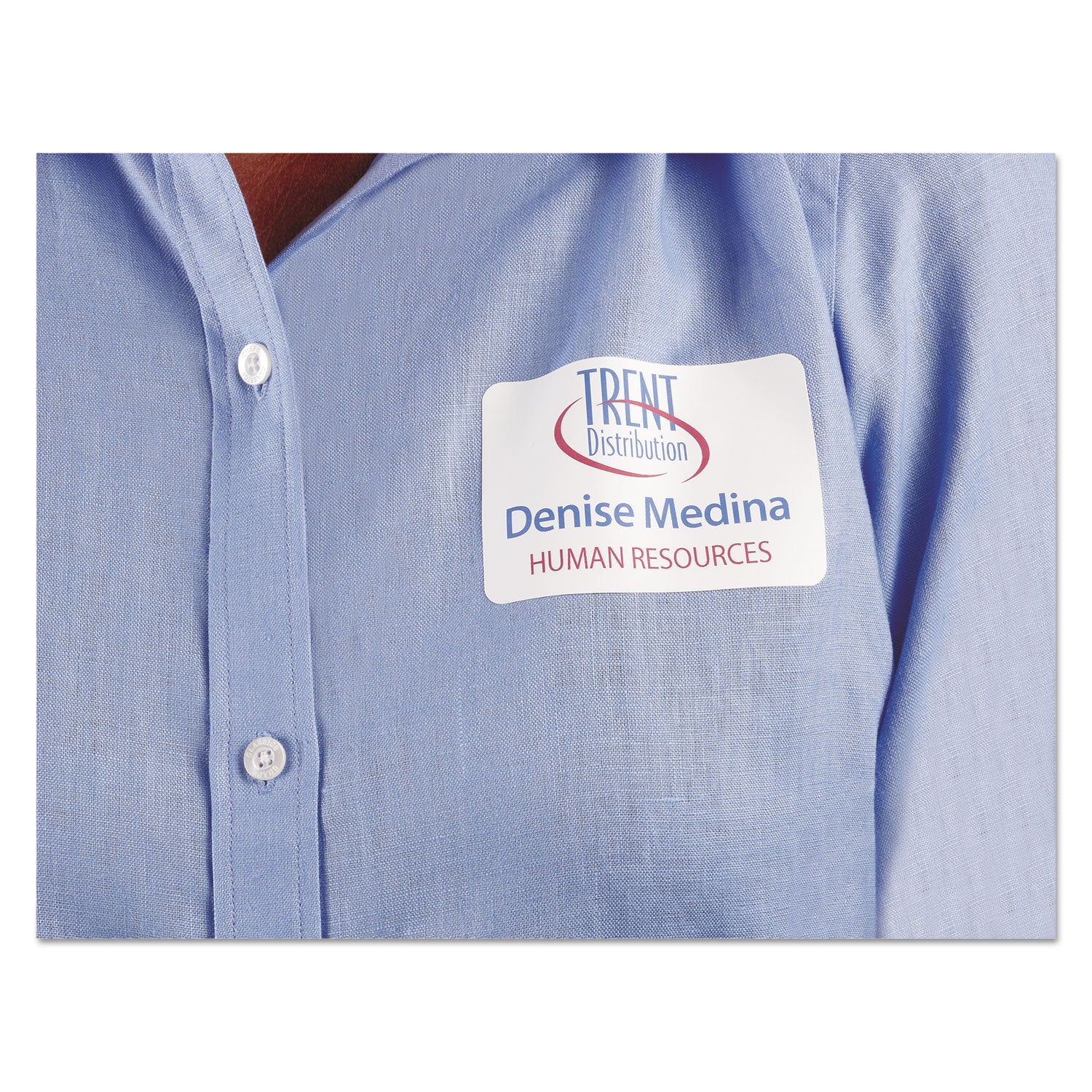 Avery® Flexible Adhesive Name Badge Labels, 3.38 X 2.33, White, 400/box
