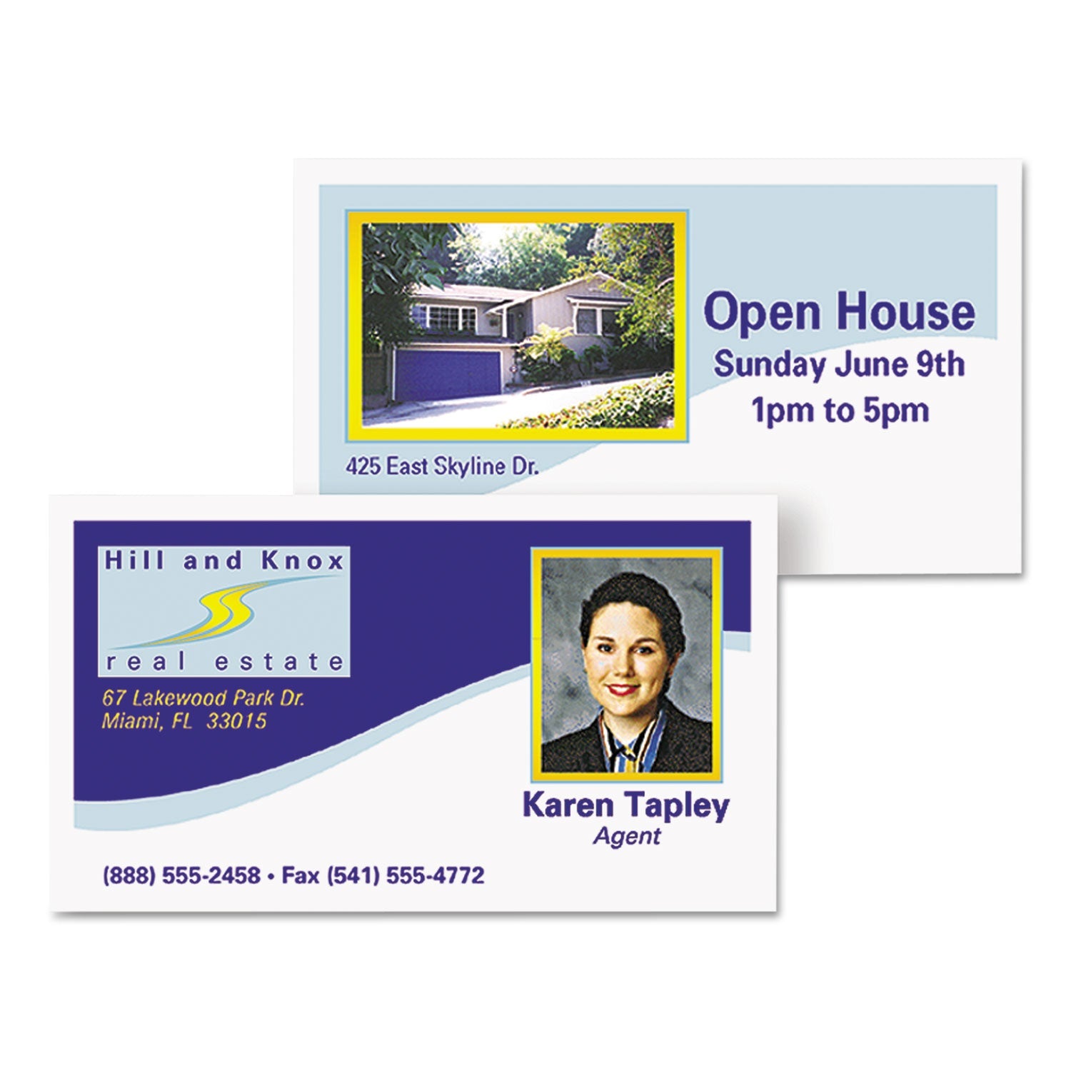 Avery® Clean Edge Business Cards, Laser, 2 X 3.5, White, 200 Cards, 10 Cards/sheet, 20 Sheets/pack