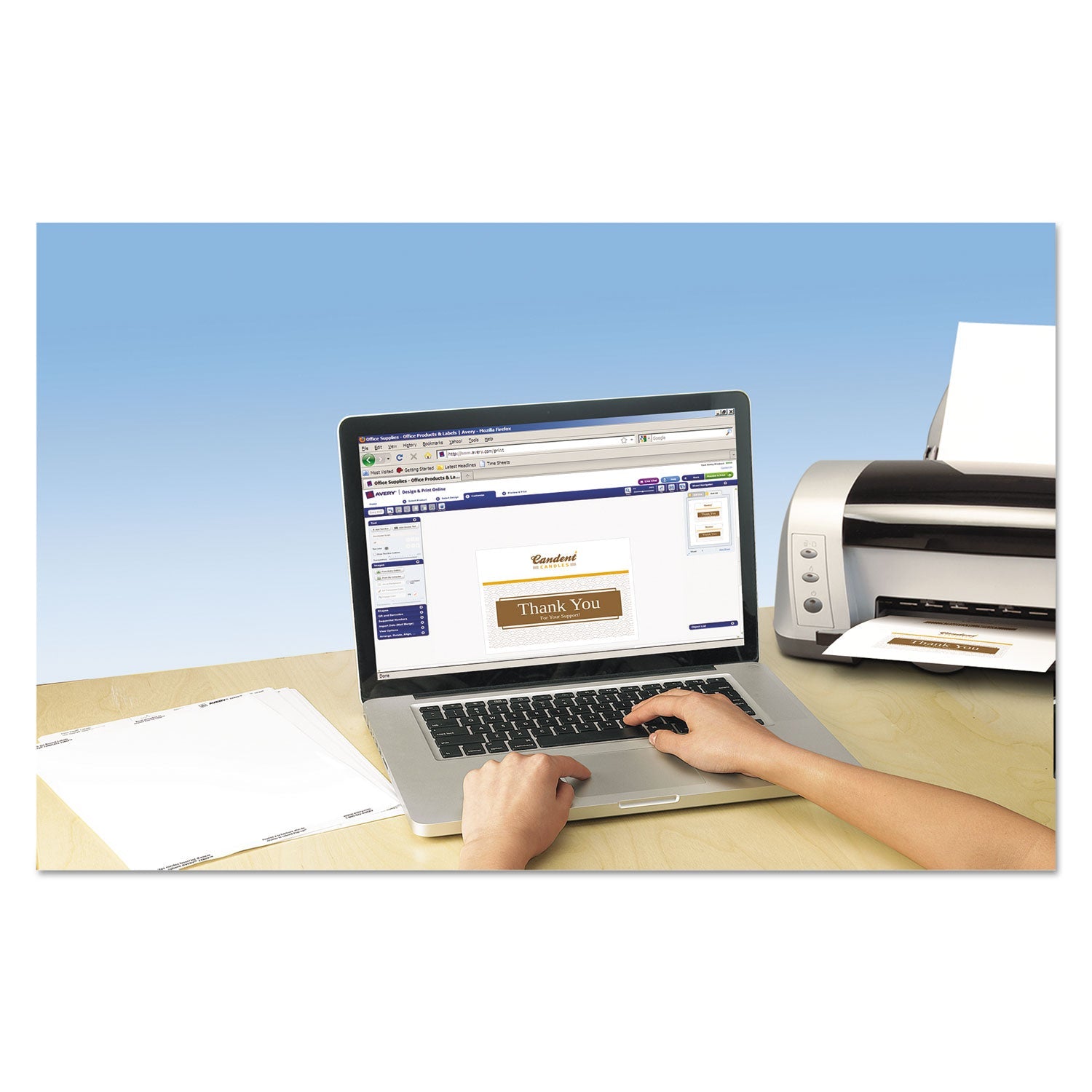 Avery® Note Cards With Matching Envelopes, Inkjet, 85 Lb, 4.25 X 5.5, Matte White, 60 Cards, 2 Cards/sheet, 30 Sheets/pack