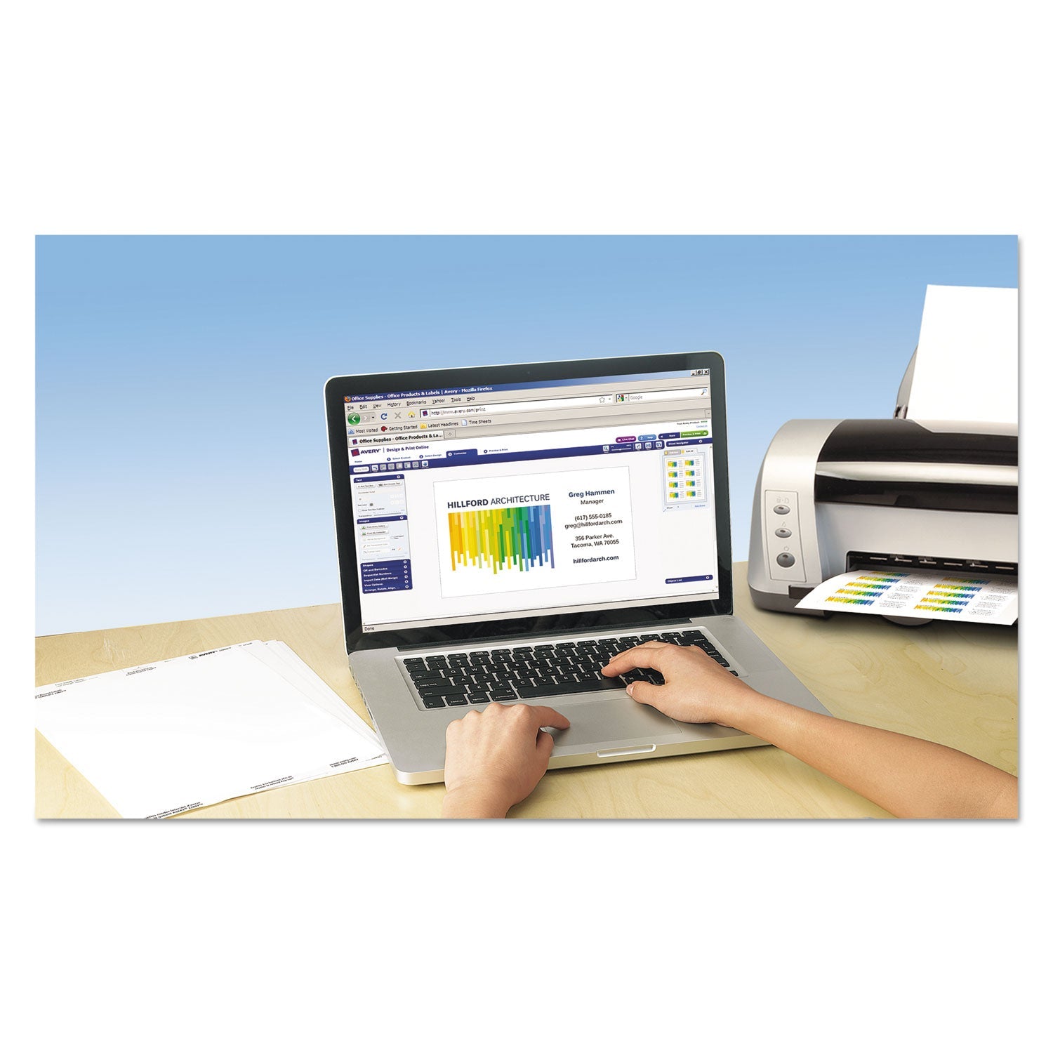 Avery® Clean Edge Business Cards, Laser, 2 X 3.5, White, 1,000 Cards, 10 Cards/sheet, 100 Sheets/box