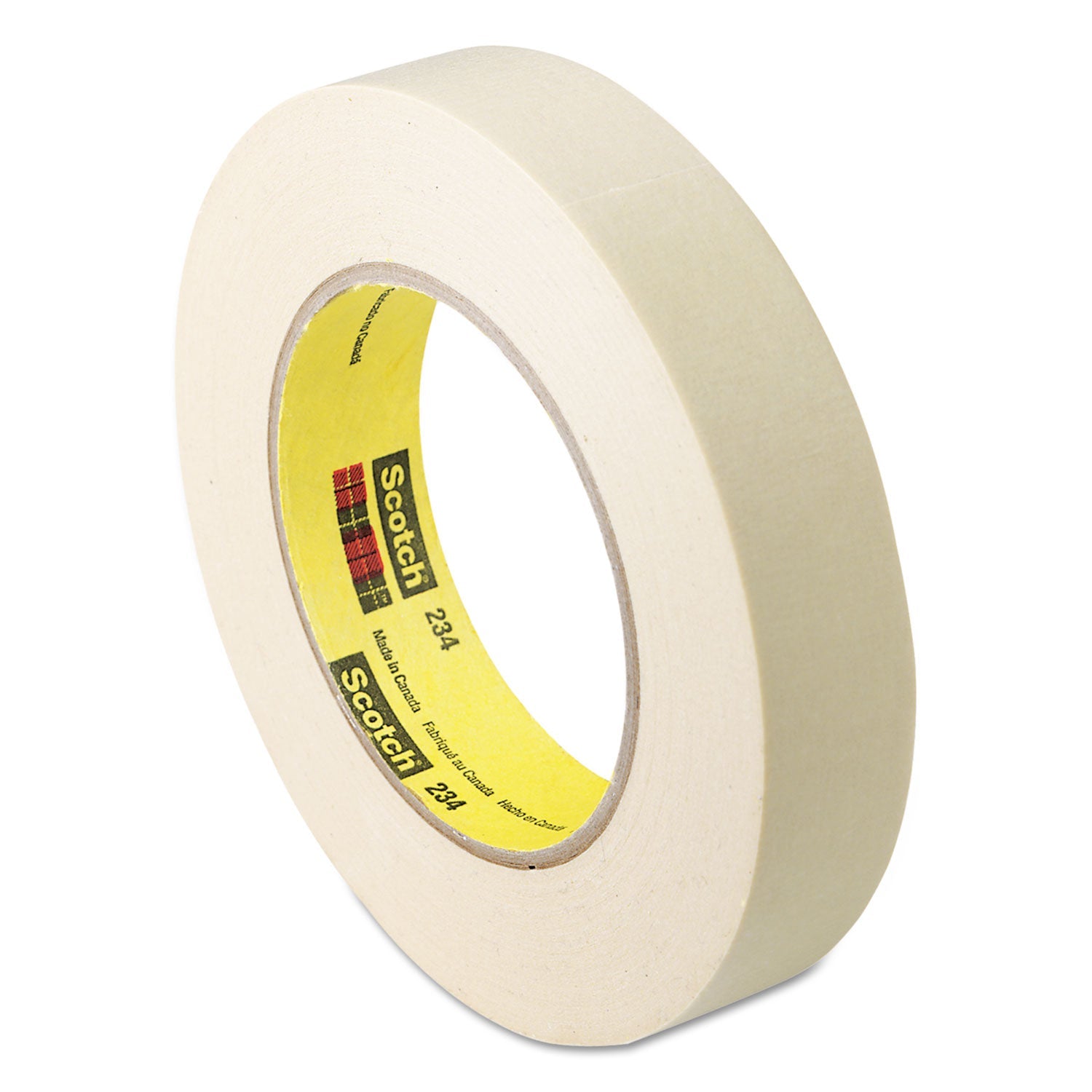 Scotch® General Purpose Masking Tape 234, 3" Core, 24 Mm X 55 M, Tan