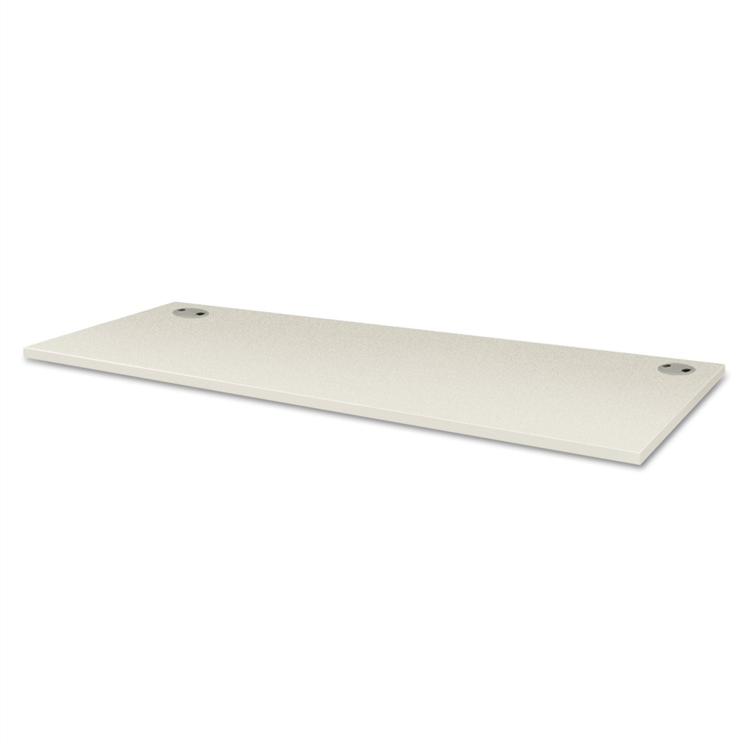 HON® Voi Rectangular Worksurface, Two Grommets, 60" x 24", Silver