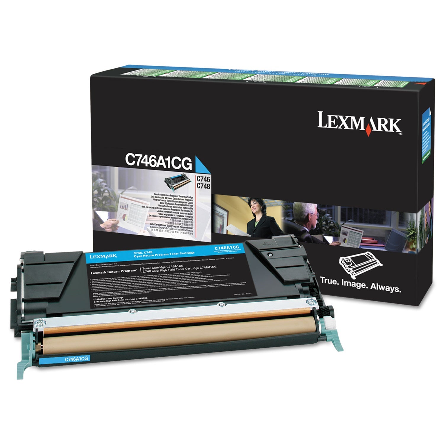 Lexmark C746A1CG Return Program Toner | Cyan