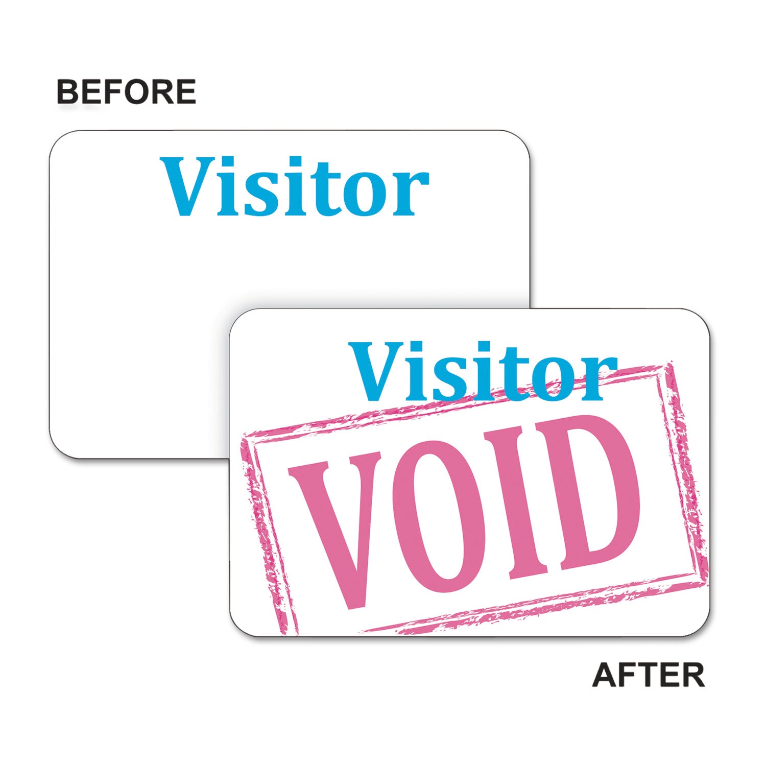 Self-Expiring Visitor Badges | One-Day, 100/Box