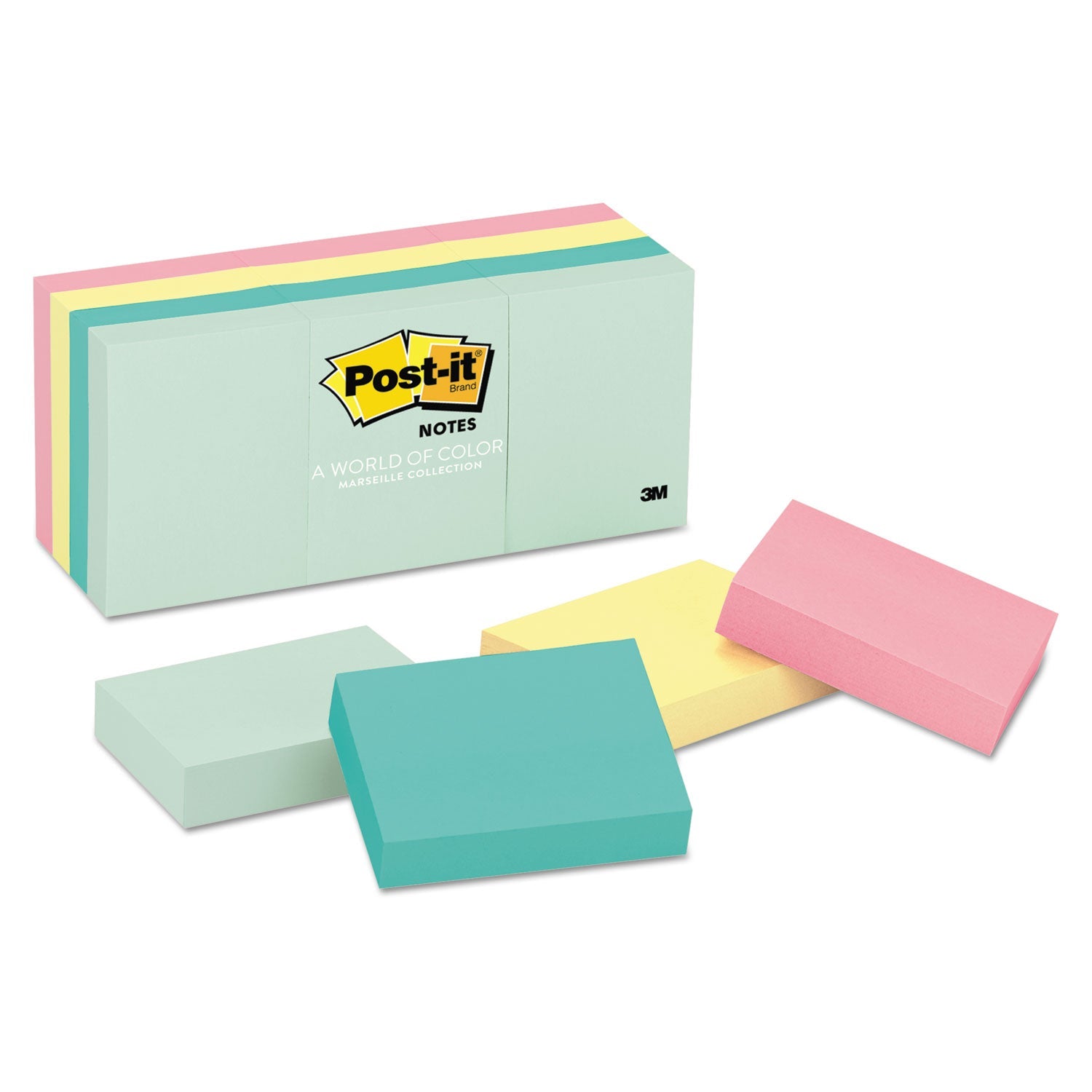 Original Post-it® Notes | 1.38" Beachside, 12-Pads