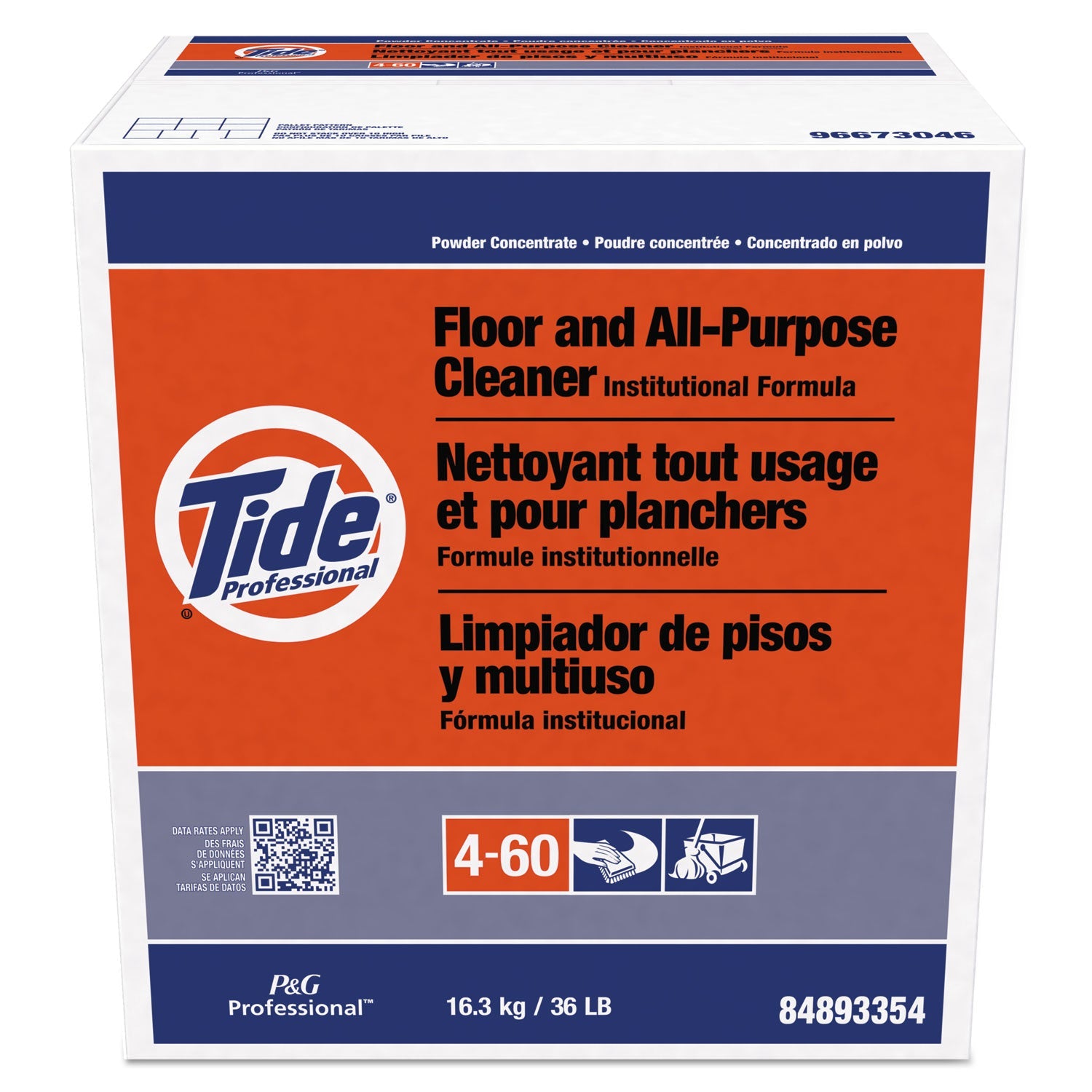 Tide® Professional™ Floor And All-Purpose Cleaner, 36 Lb Box