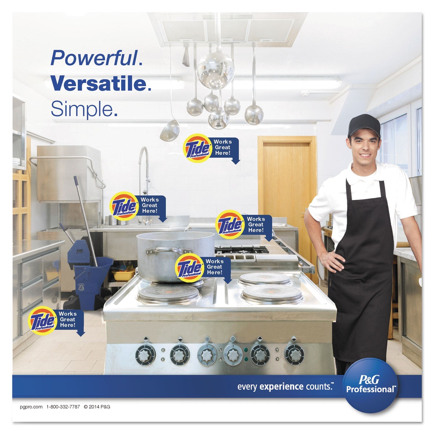 Tide® Professional™ Floor And All-Purpose Cleaner, 36 Lb Box