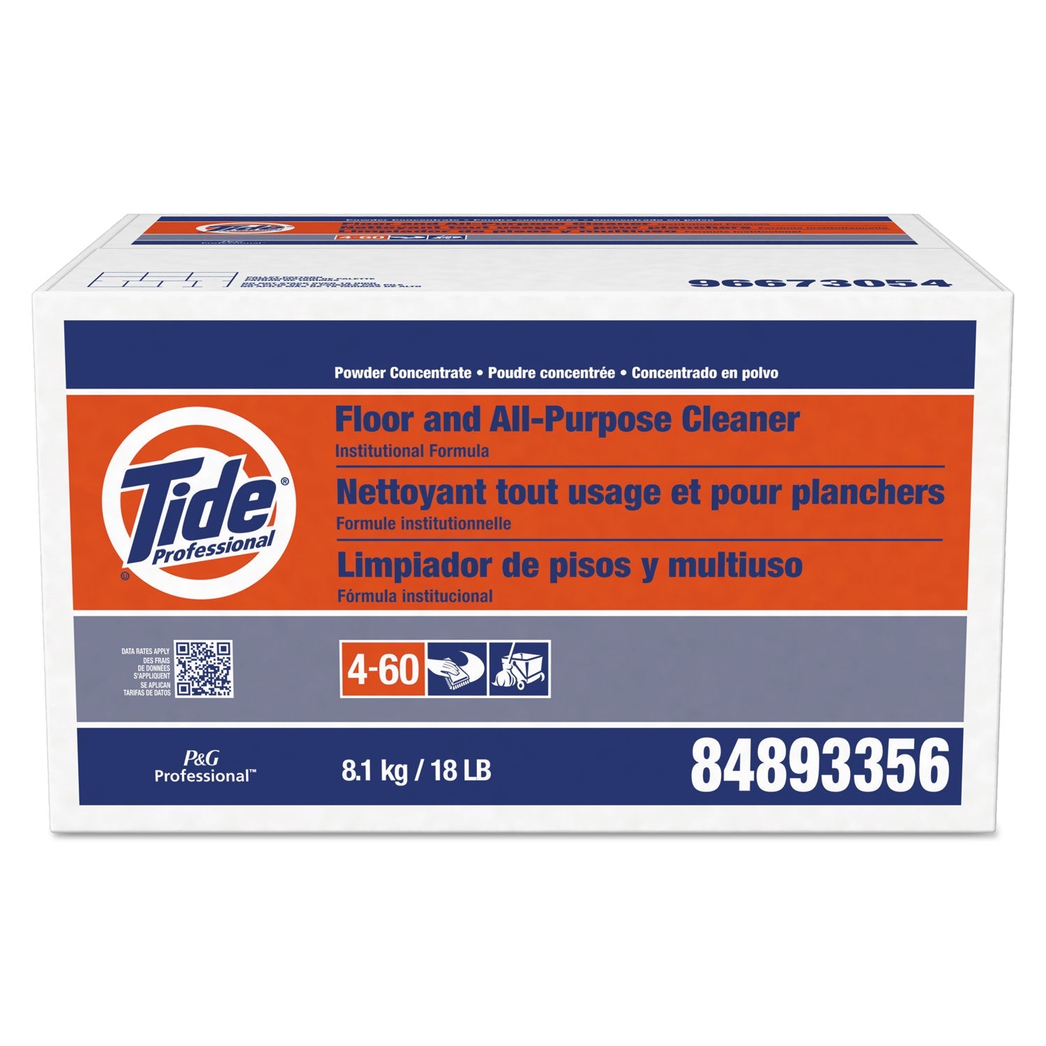 Tide® Professional™ Floor And All-Purpose Cleaner, 18 Lb Box
