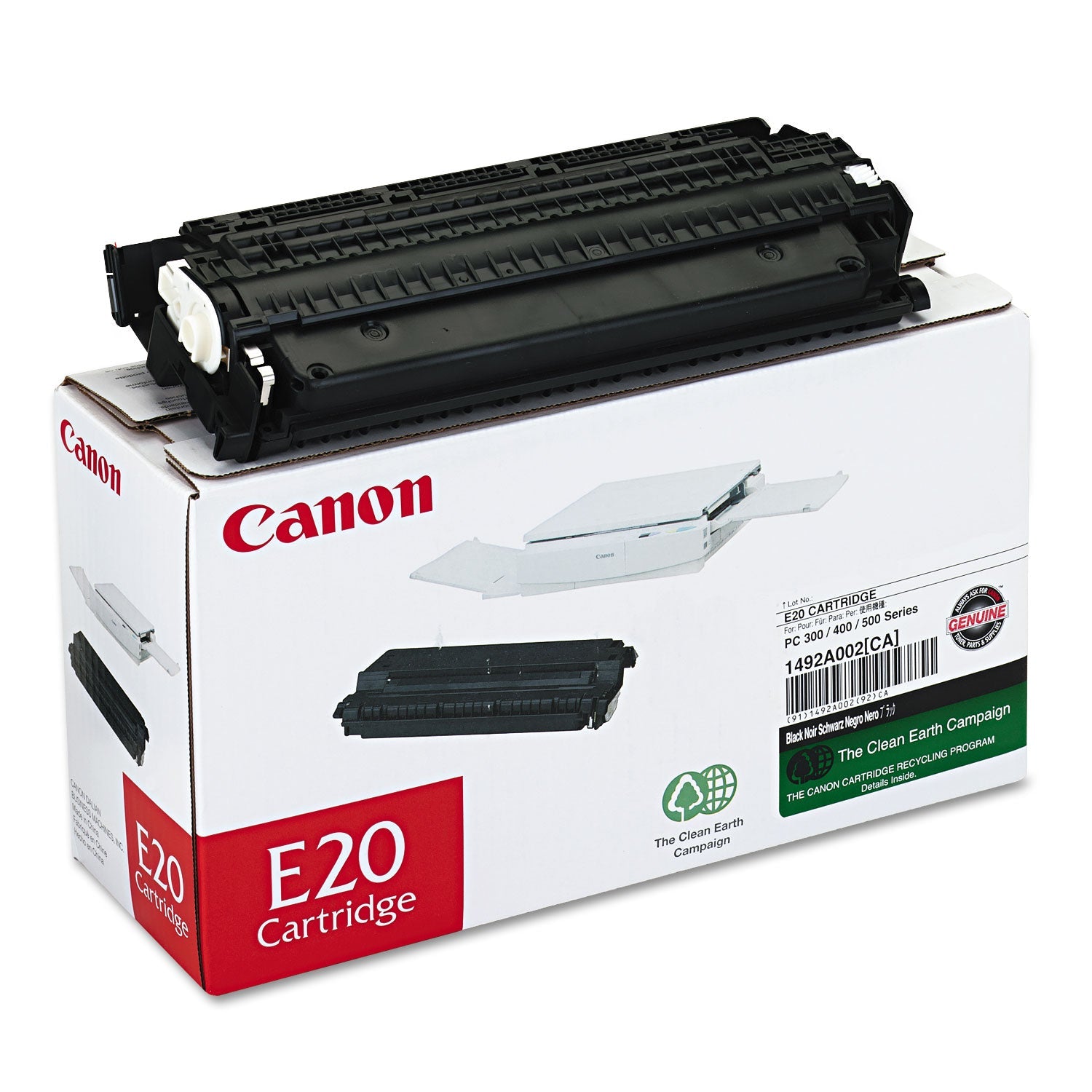 Canon® 1492a002 (e20) Toner, 2,000 Page-Yield, Black