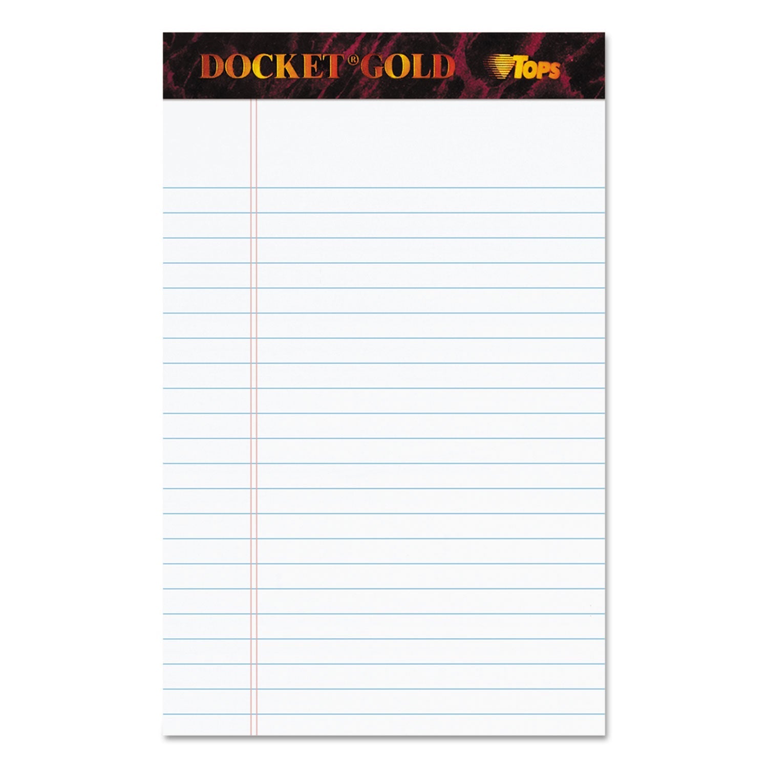 TOPS® Docket Gold Ruled Pads | 5x8 White