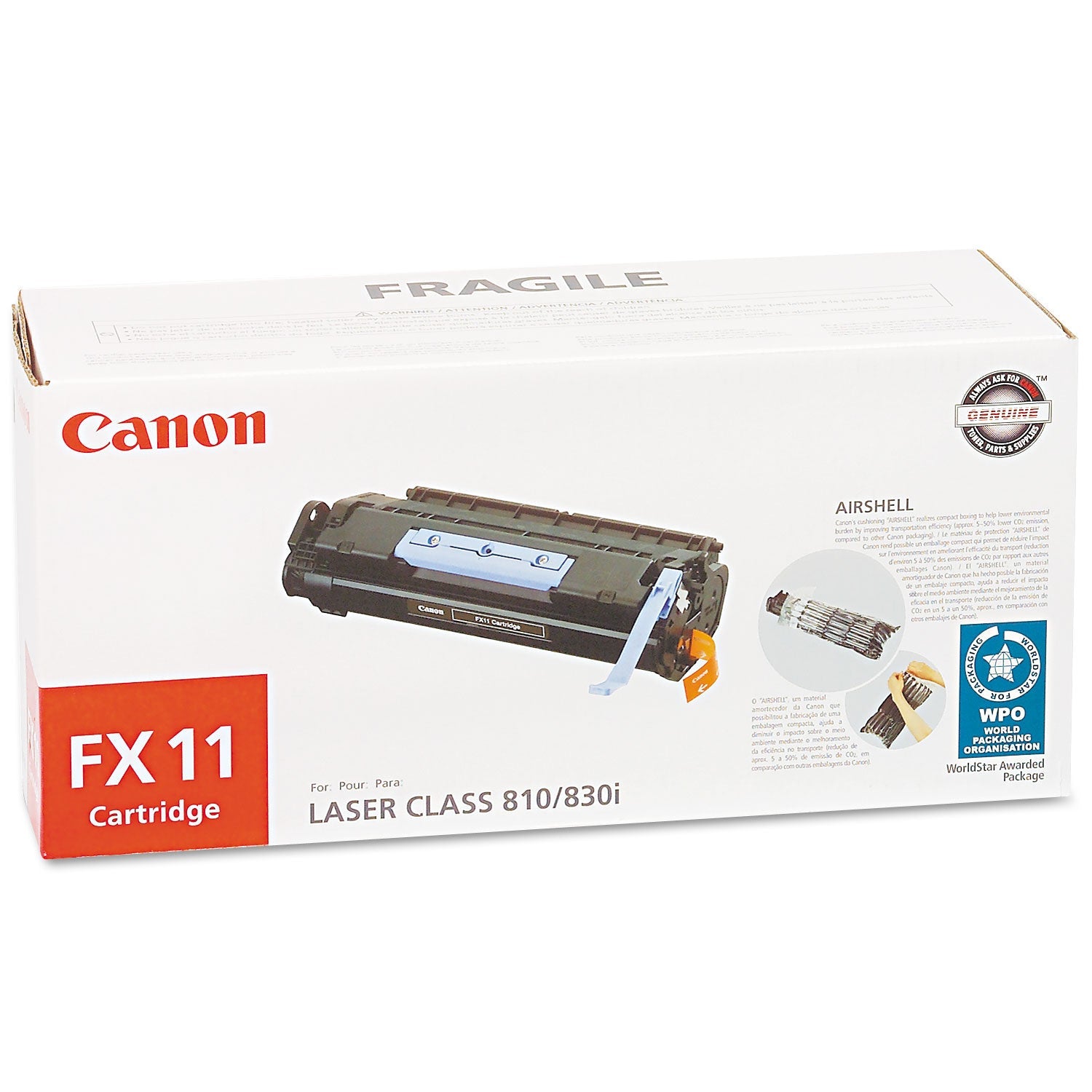 Canon® 1153b001aa (fx-11) Toner, 4,500 Page-Yield, Black