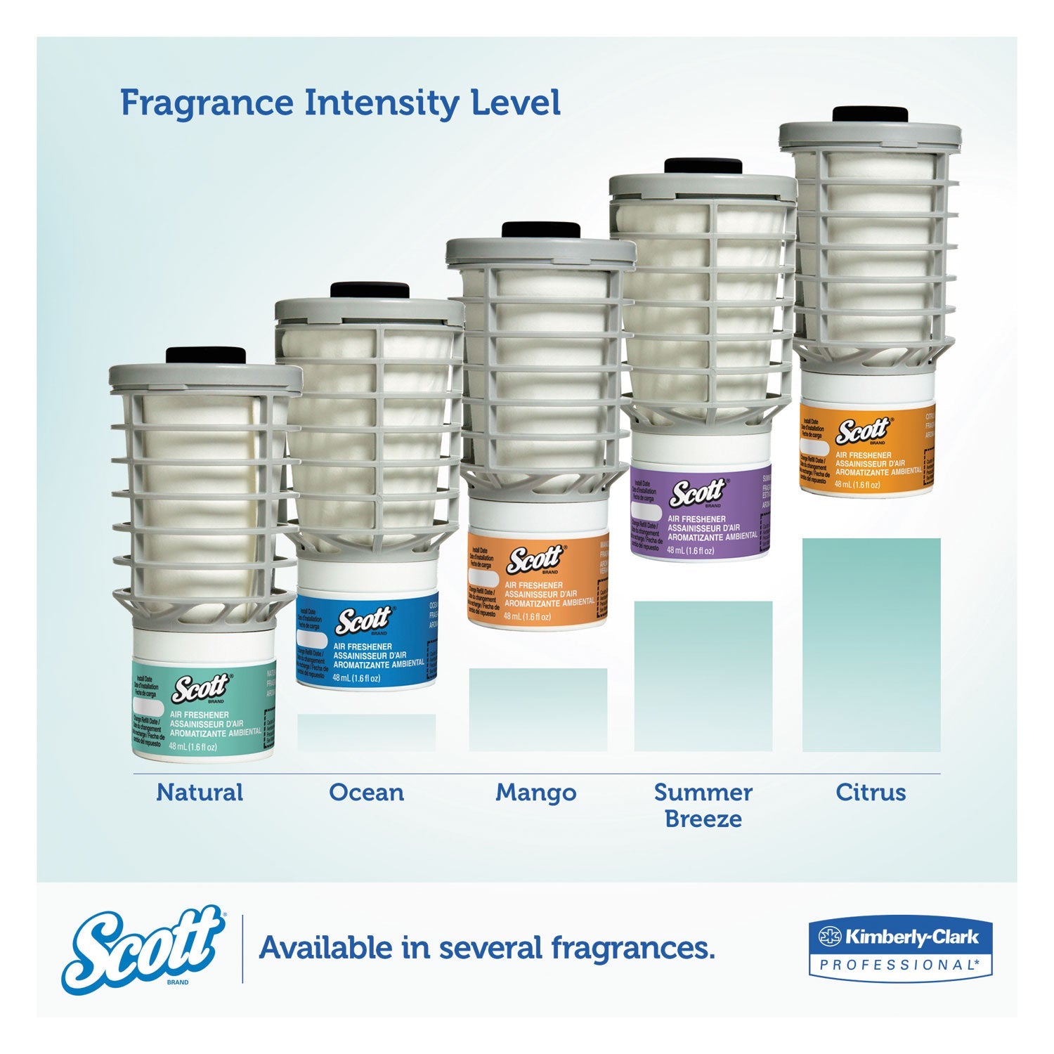 Scott® Essential Continuous Air Freshener Refill, Summer Fresh, 48 Ml Cartridge, 6/carton