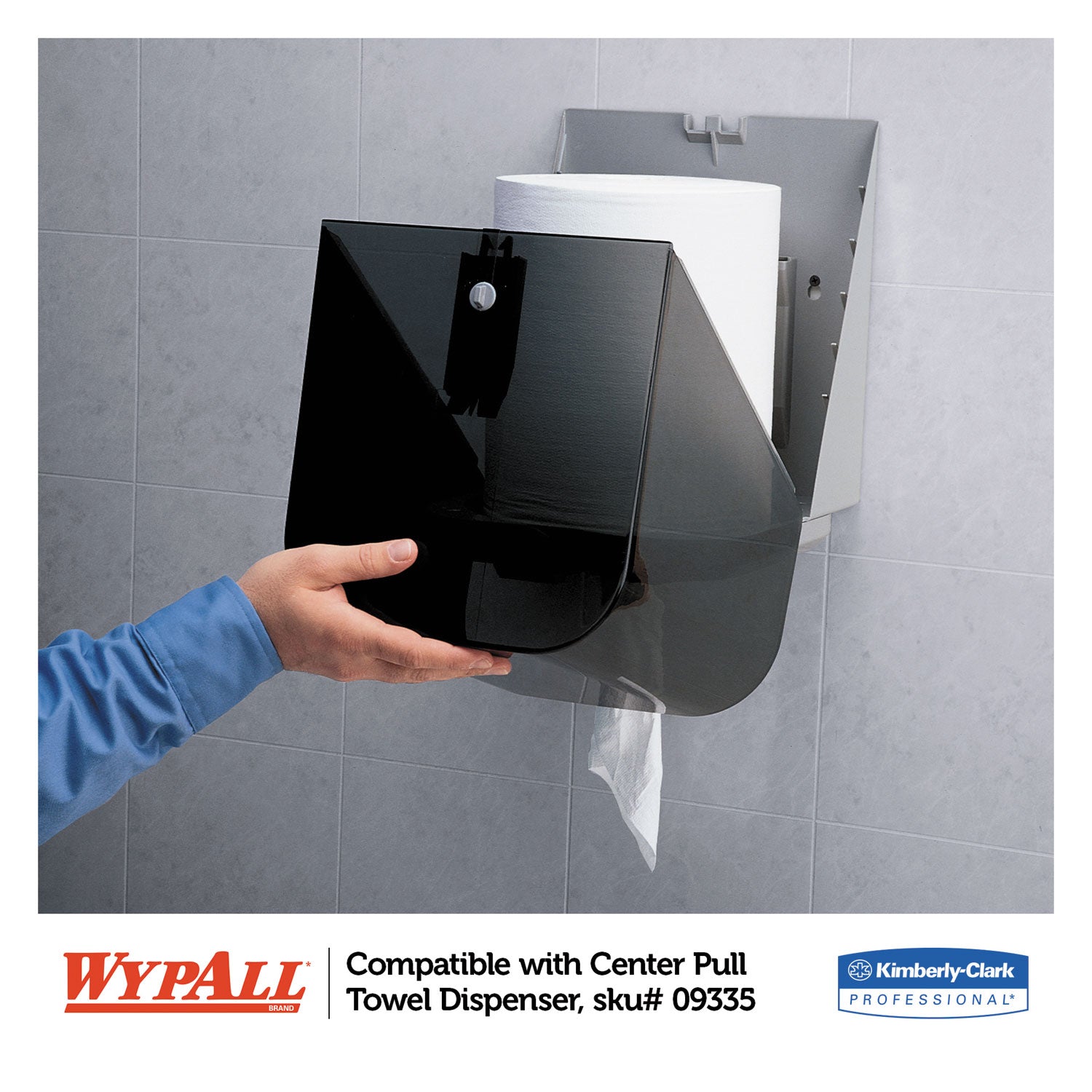 WypAll® L30 Towels, Center-Pull Roll, 9.8 x 15.2, White, 300/Roll, 2 Rolls/Carton