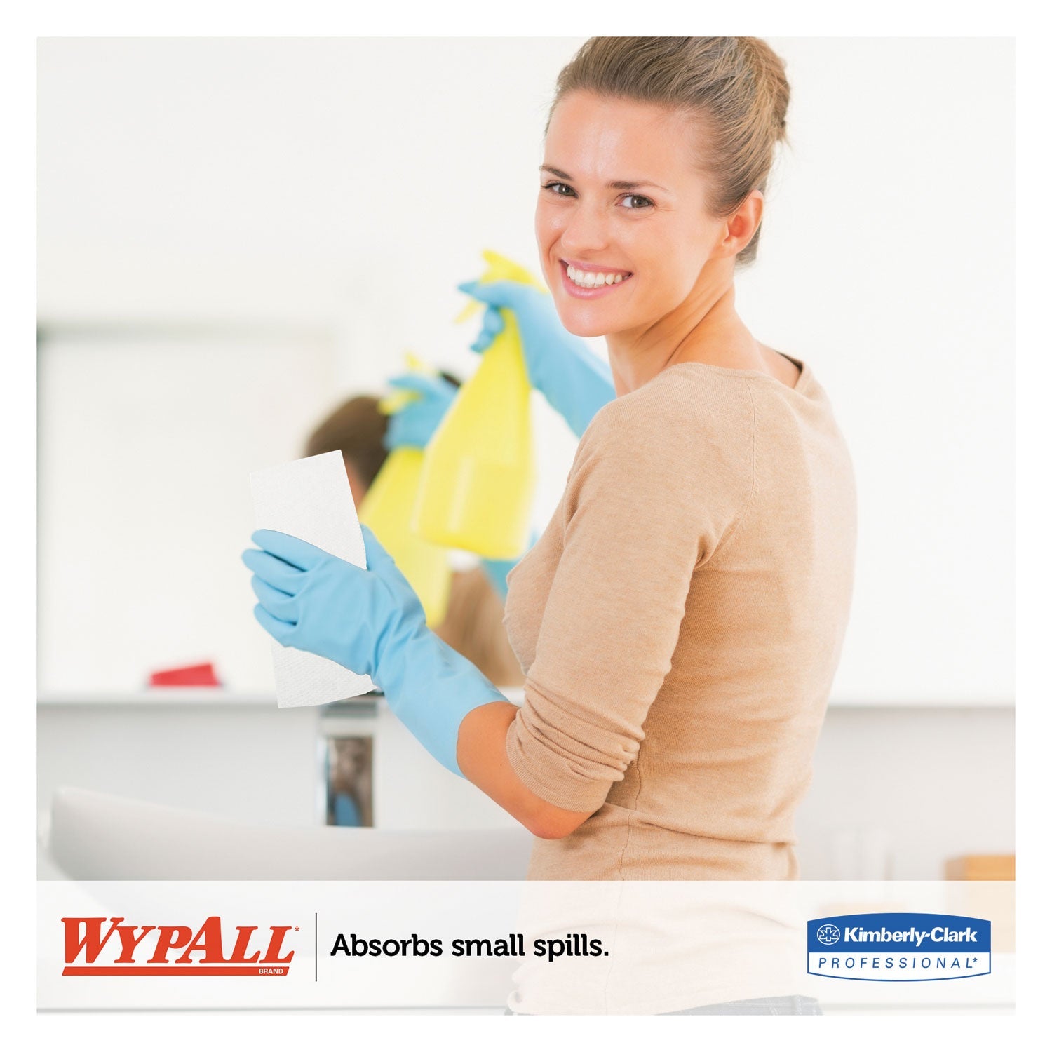 WypAll® L10 Towels POP-UP Box, 1-Ply, 12 x 10.25, White, 125/Box, 18 Boxes/Carton