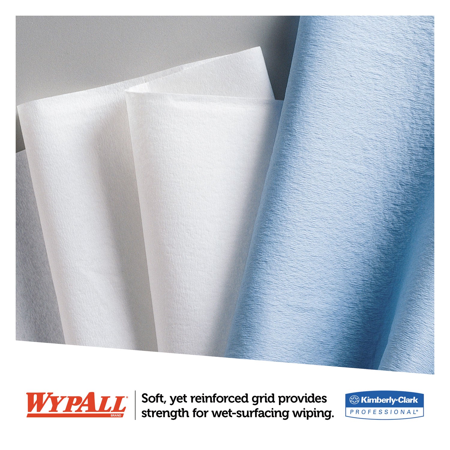WypAll® L30 Towels, POP-UP Box, 10 x 9.8, White, 120/Box, 10 Boxes/Carton