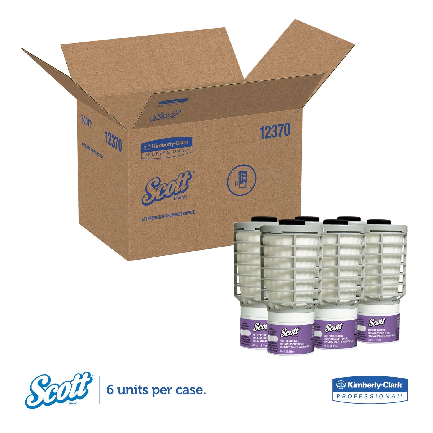 Scott® Essential Continuous Air Freshener Refill, Summer Fresh, 48 Ml Cartridge, 6/carton