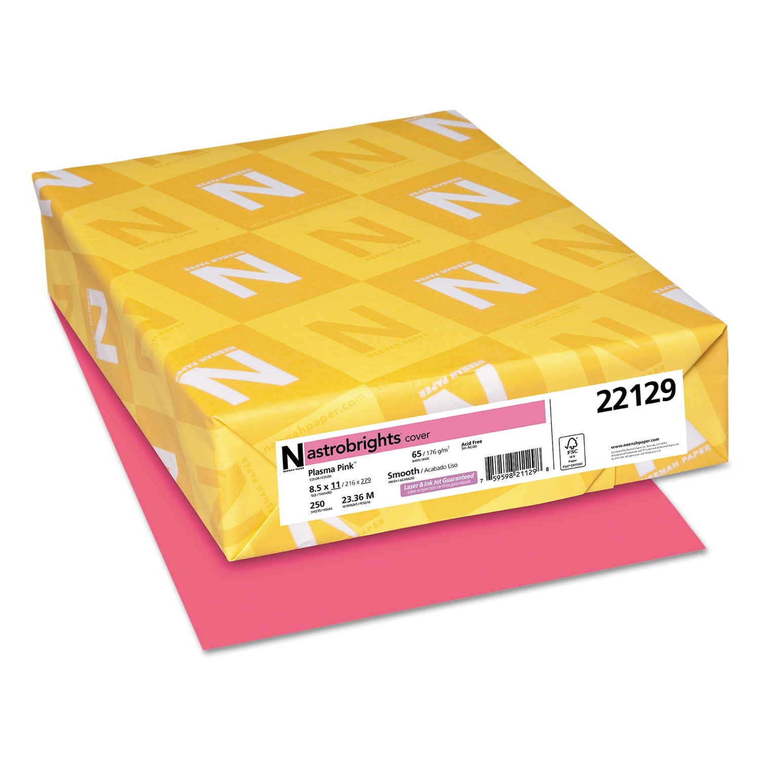 Astrobrights Color Cardstock | Plasma Pink