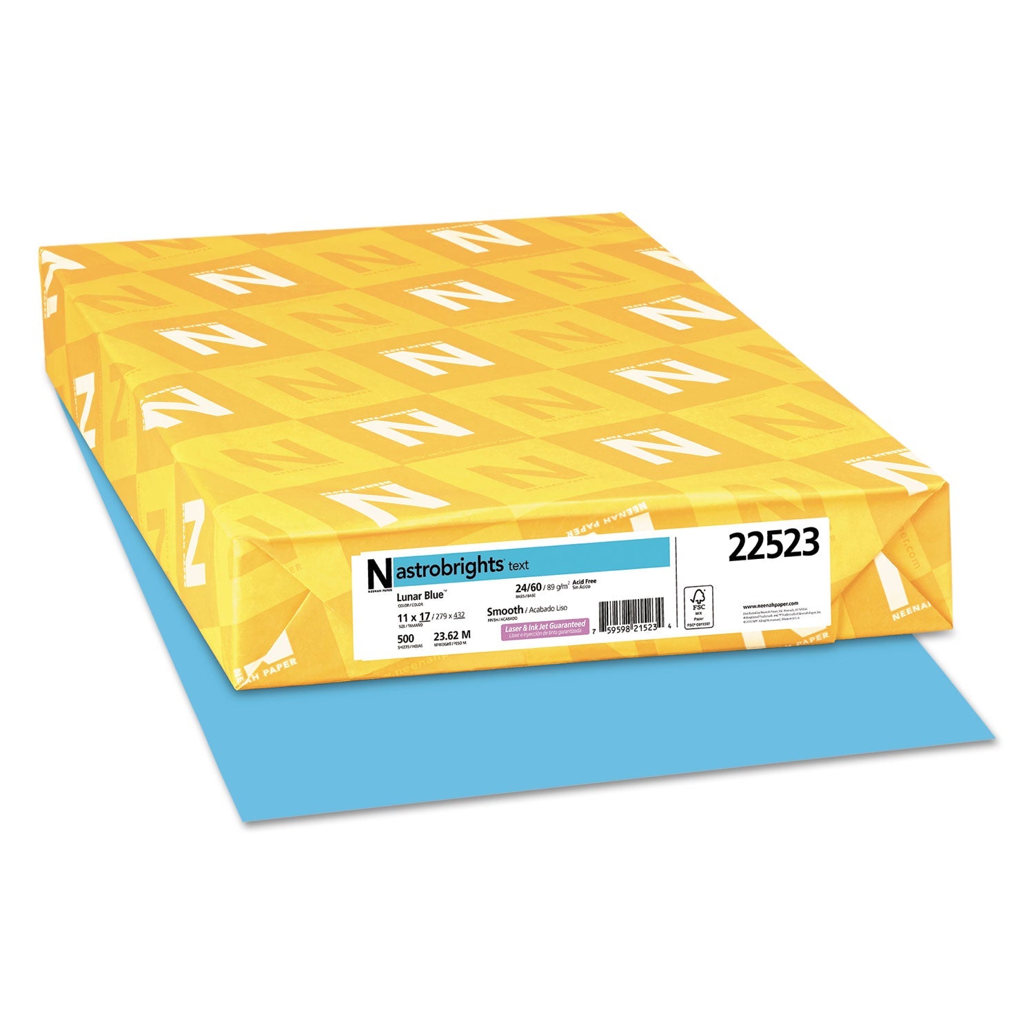 Astrobrights Color Paper | 11x17, Lunar Blue