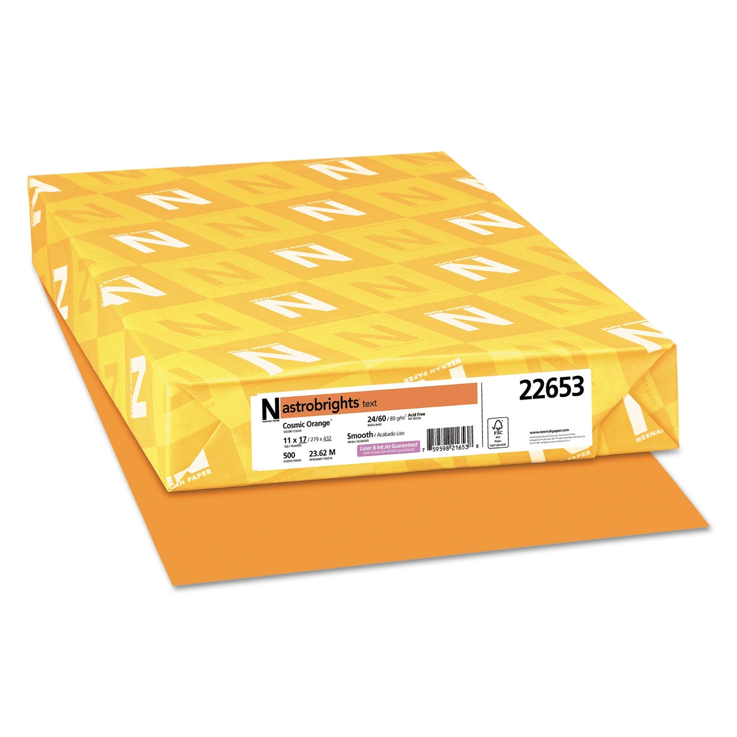 Color Paper | 11x17 Cosmic Orange | 500/Ream