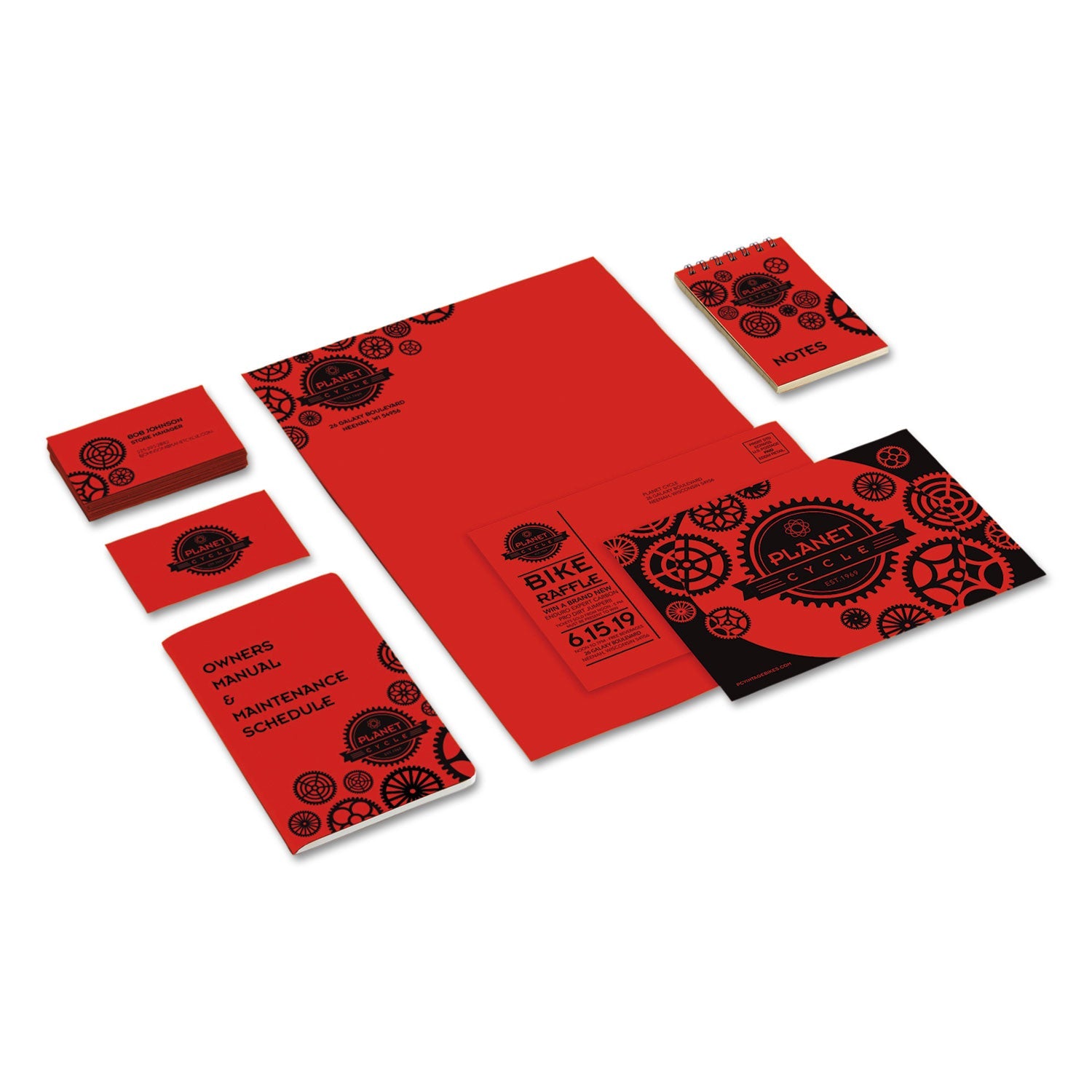 Astrobrights® Color Cardstock, 65 lb Cover Weight, 8.5 x 11, Re-Entry Red, 250/Pack