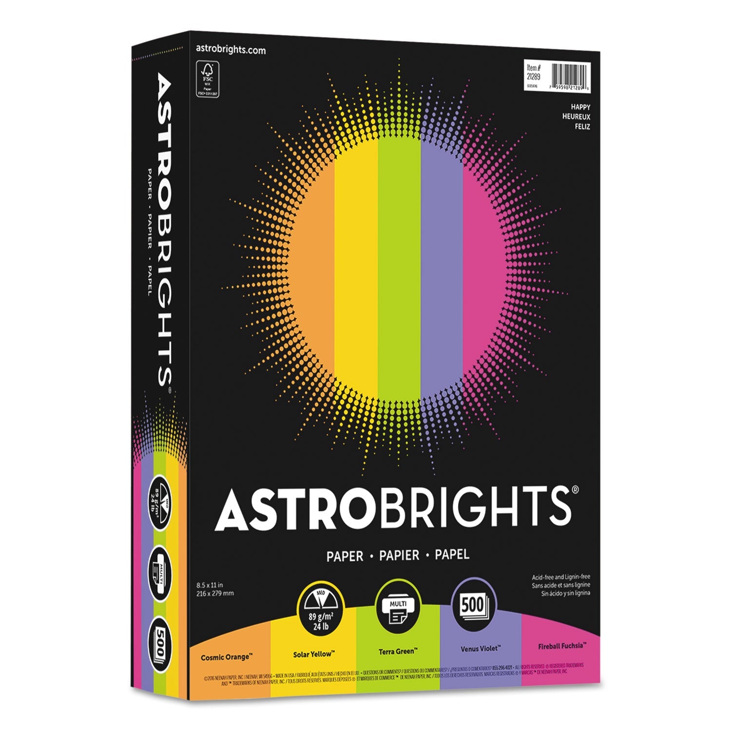 Astrobrights Color Paper "Happy" Assortment