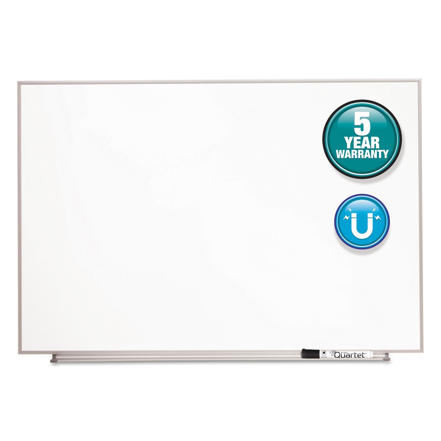 Quartet® Matrix Magnetic Boards, 34" x 23", White Surface, Satin Aluminum Frame