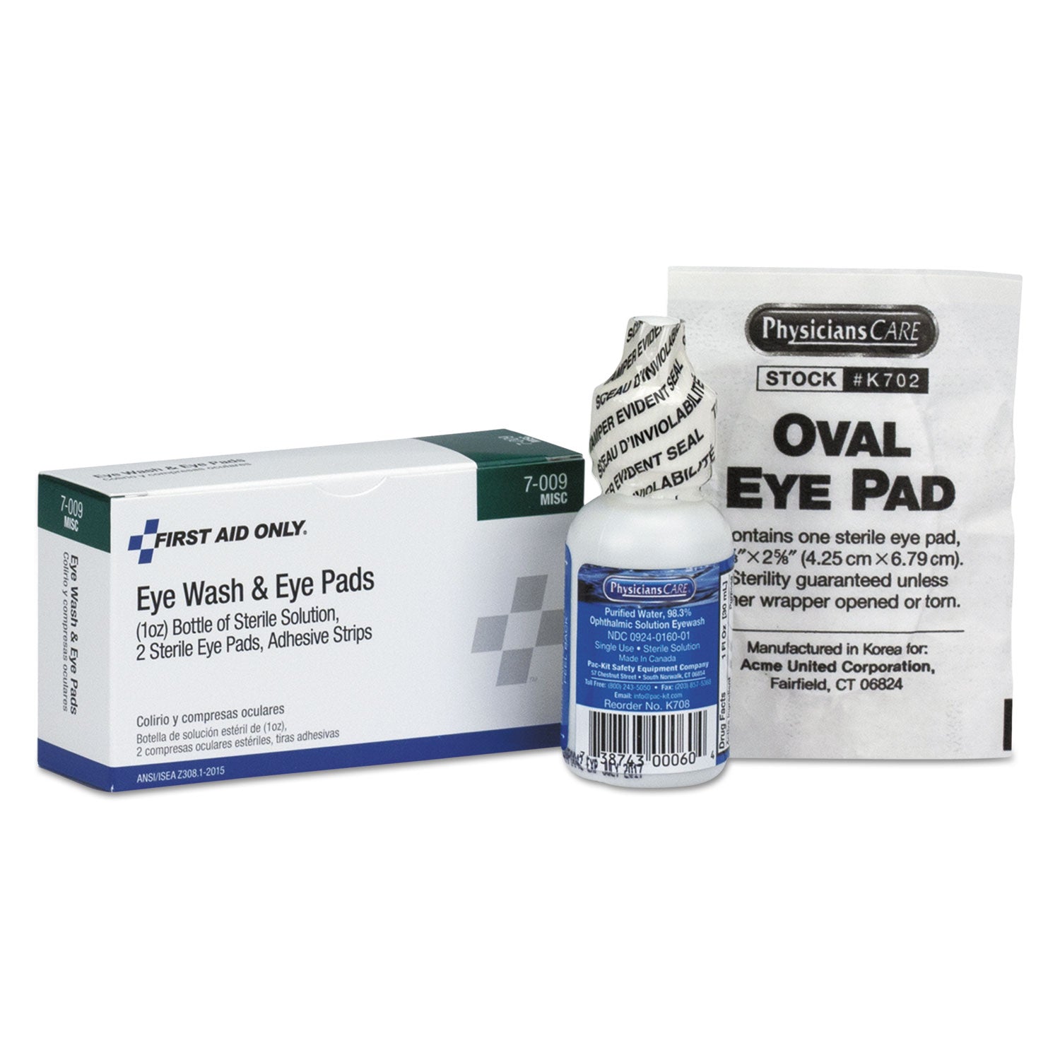 Eyewash Set | with Eyepads & Adhesive Strips