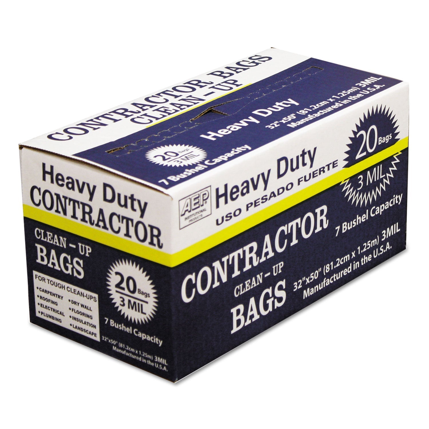 Heavy-Duty Contractor Clean-Up Bags | 60 Gal