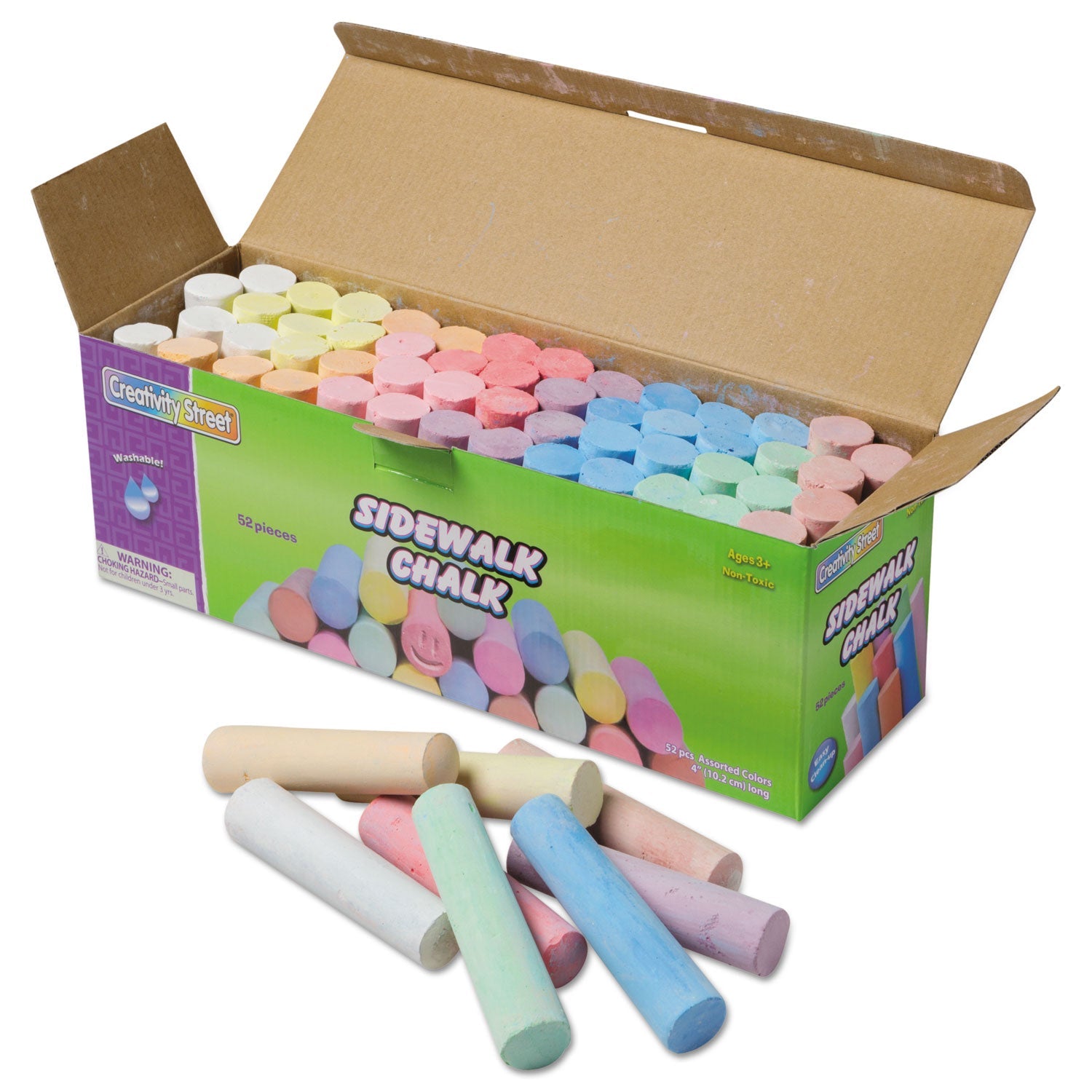 Jumbo Sidewalk Chalk | 52-Piece Set, Assorted