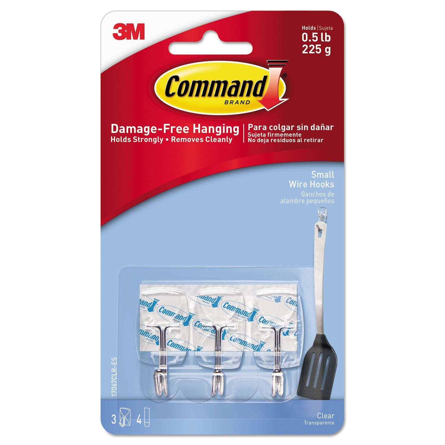 Command Small Clear Hooks | 3-Pack