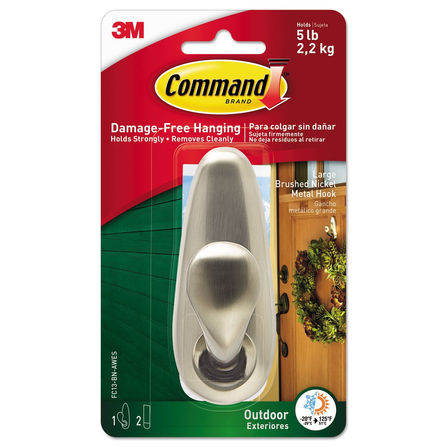 Command™ All Weather Hooks | Outdoor Hanging
