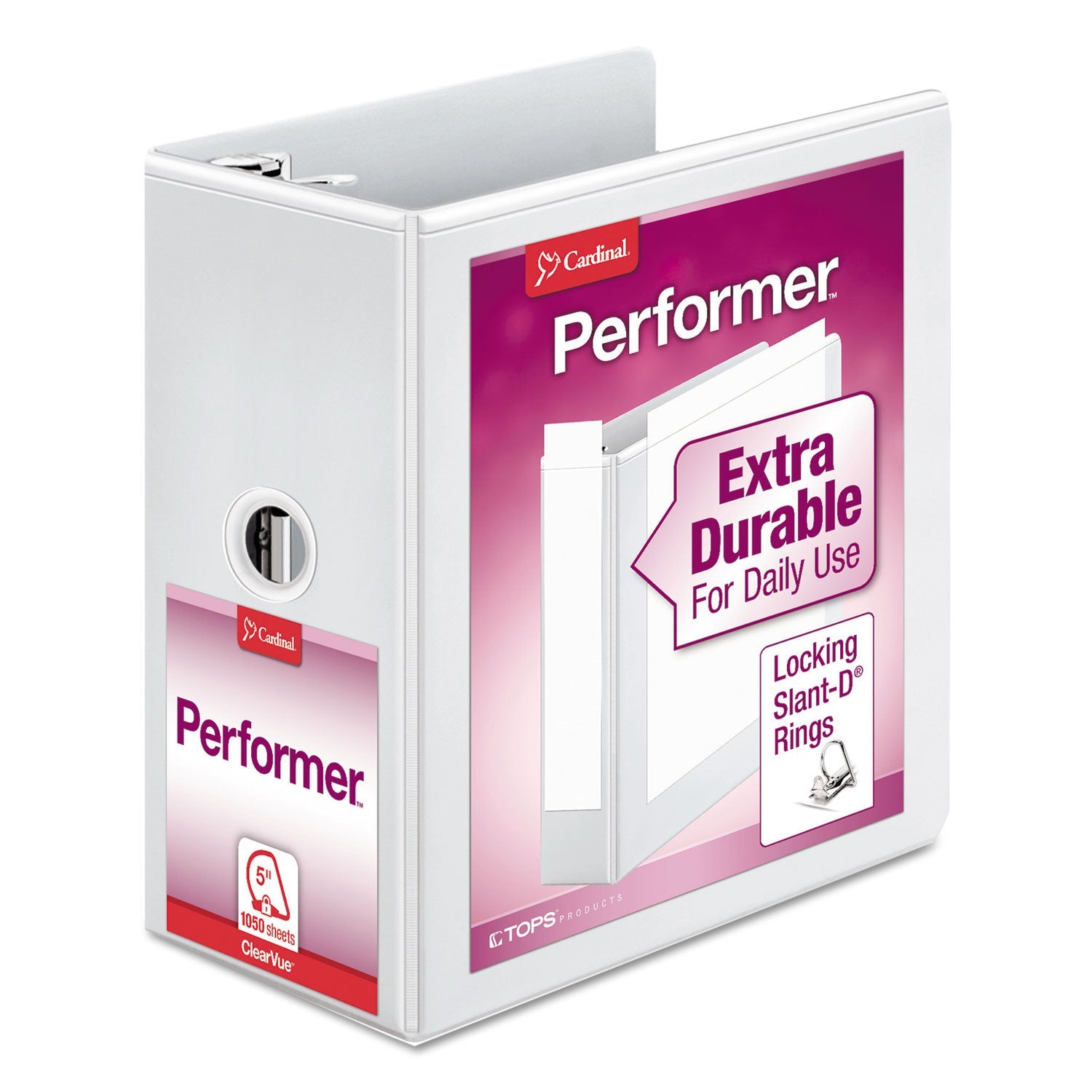 Performer Clearvue Slant-D Ring Binder | 5"