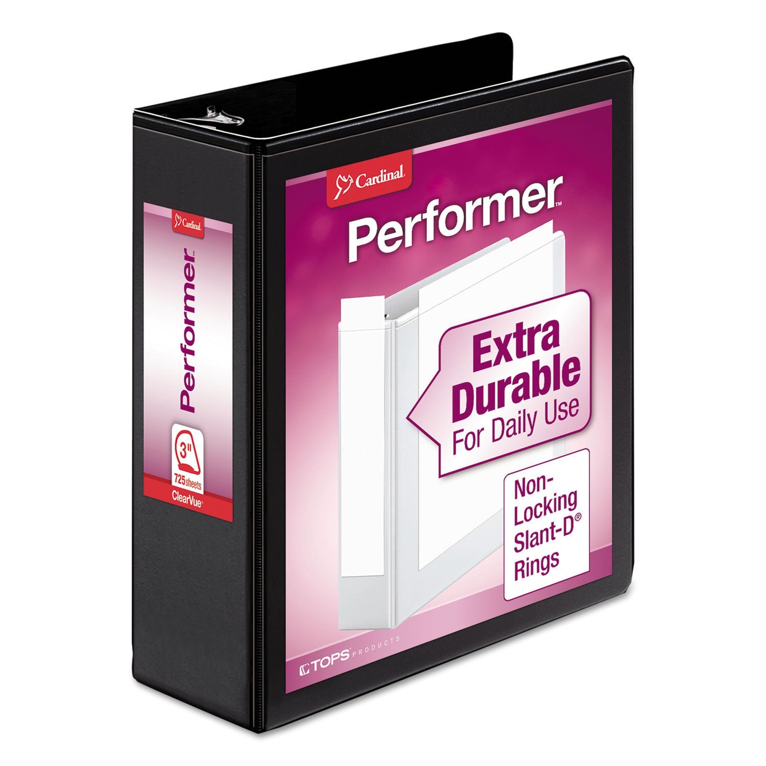Cardinal Performer Clearvue Slant-D Ring Binder