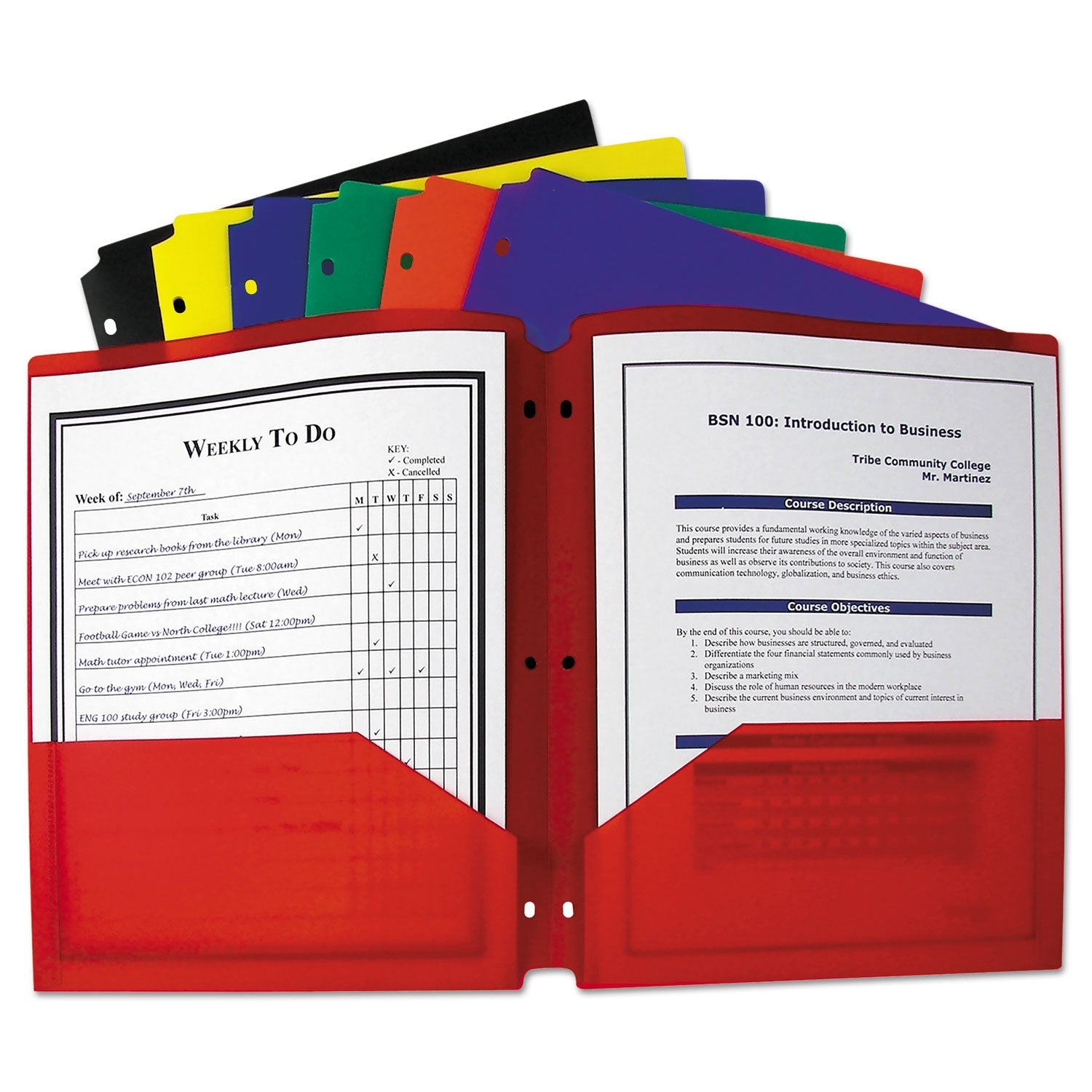 Two-Pocket Heavyweight Poly Folder | Assorted