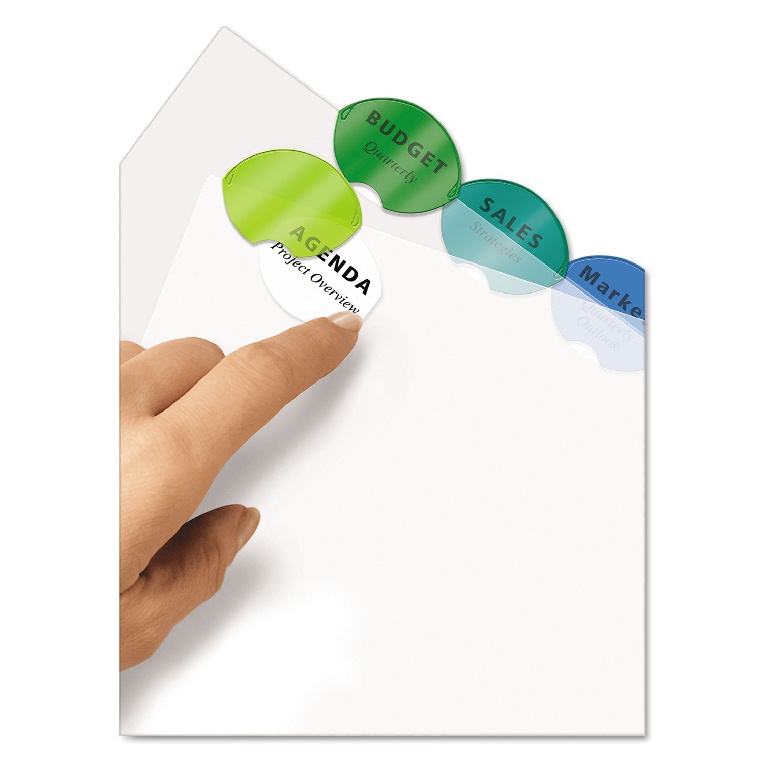 Avery® Insertable Style Edge Tab Plastic Dividers, 8-Tab, 11 X 8.5, Translucent, 1 Set