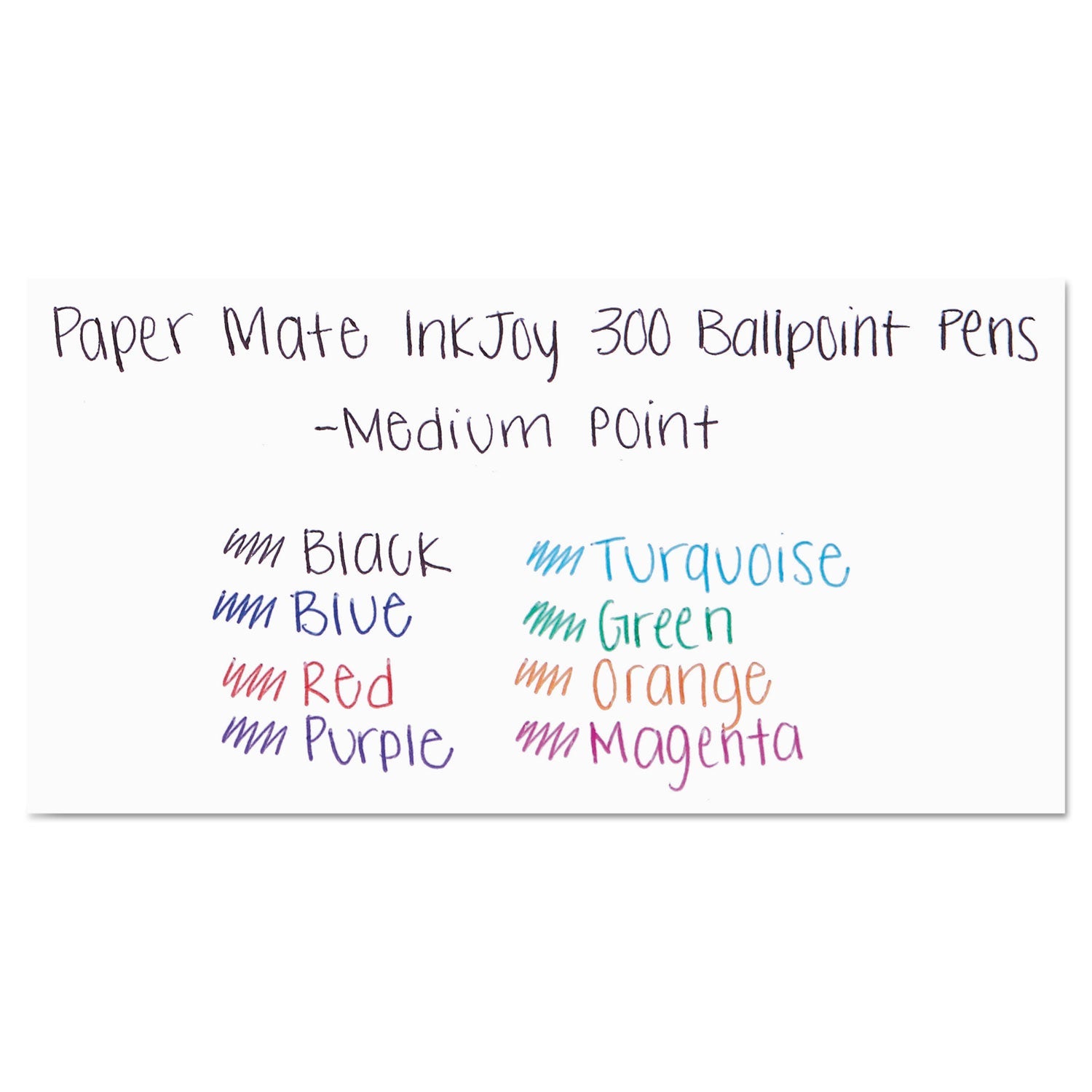 Paper Mate® Inkjoy 300 Rt Ballpoint Pen, Retractable, Medium 1 Mm, Blue Ink, Blue Barrel, Dozen