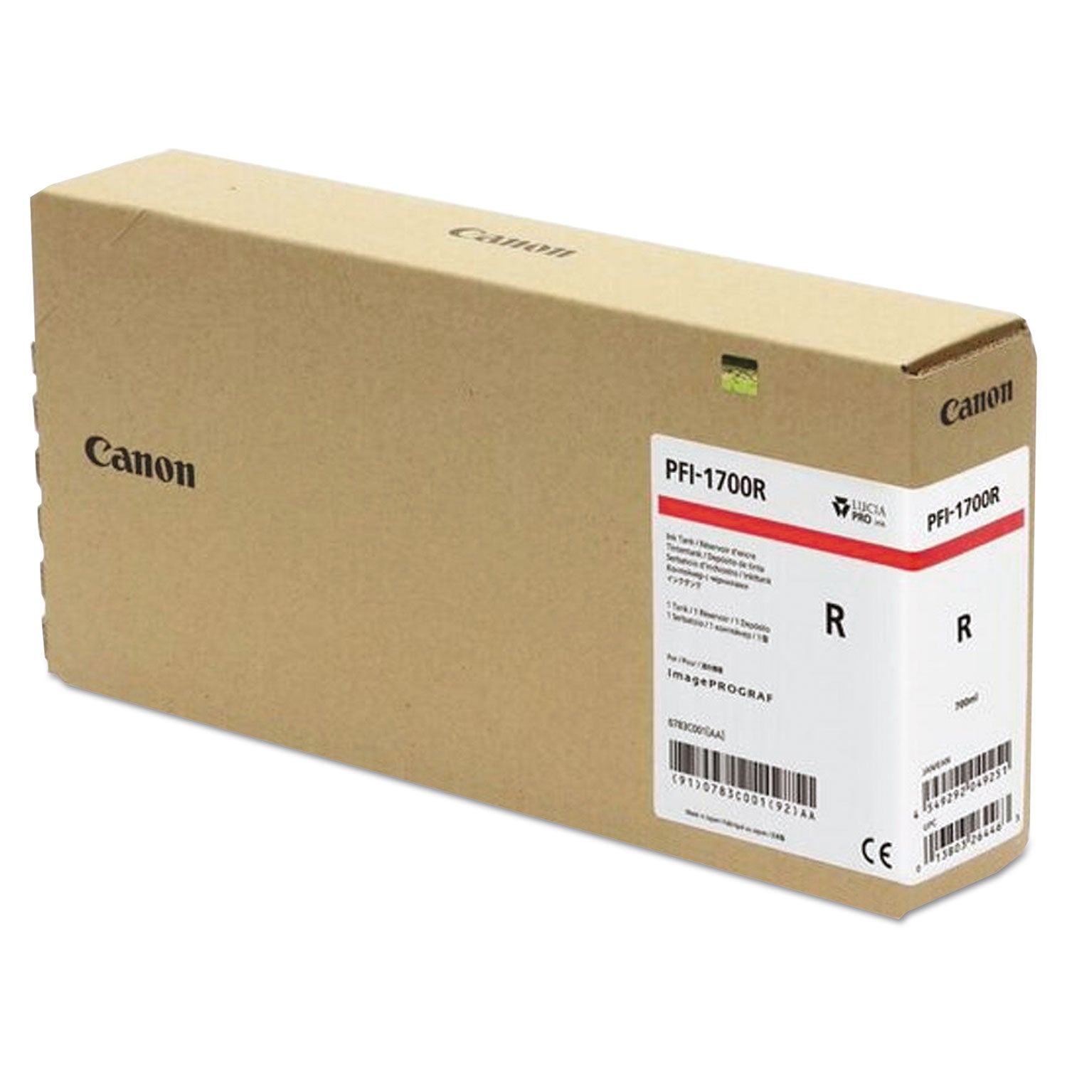 Canon® 0783C001AA (PFI-1700) Lucia Ink, Red