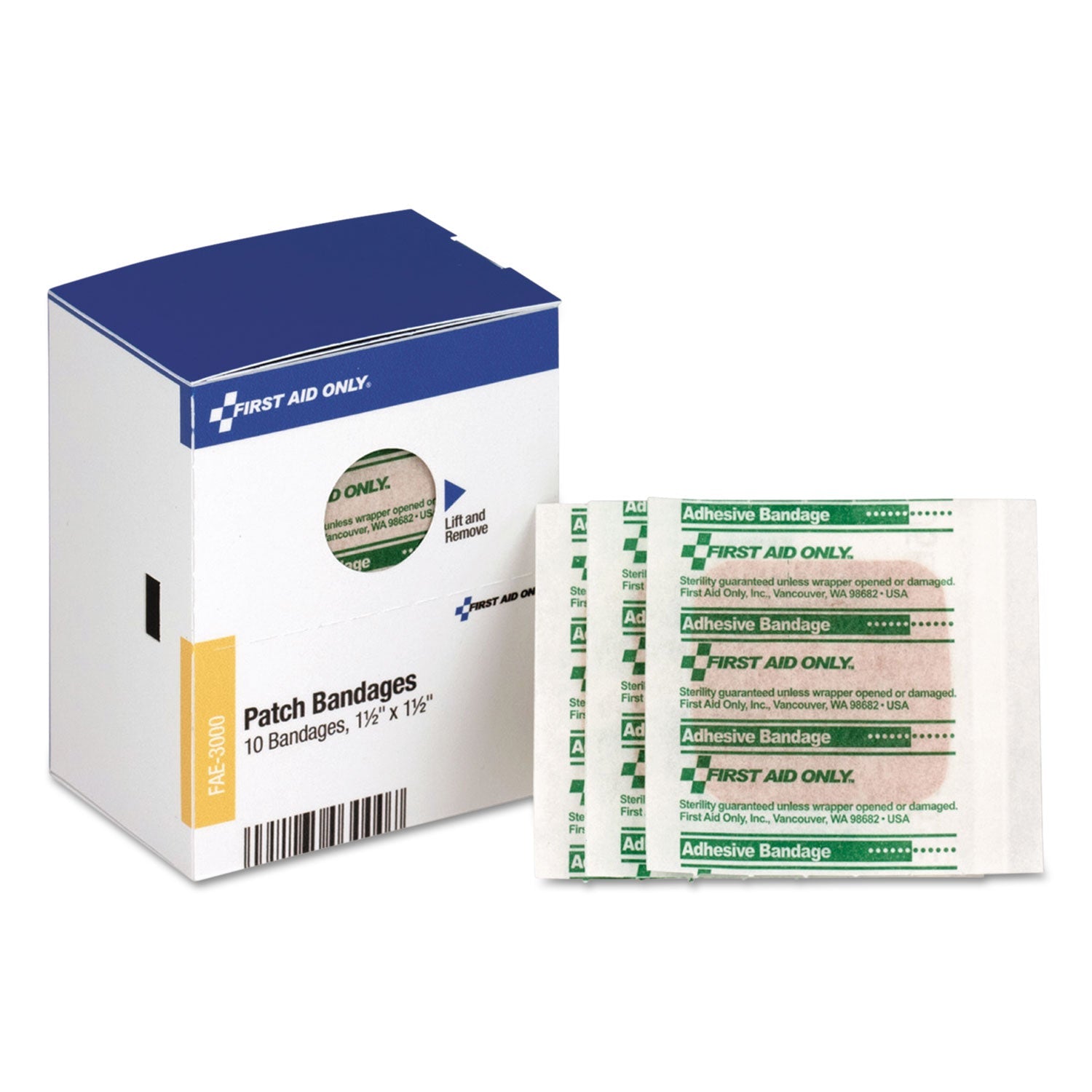 SmartCompliance Patch Bandages | 1.5x1.5 10-Box