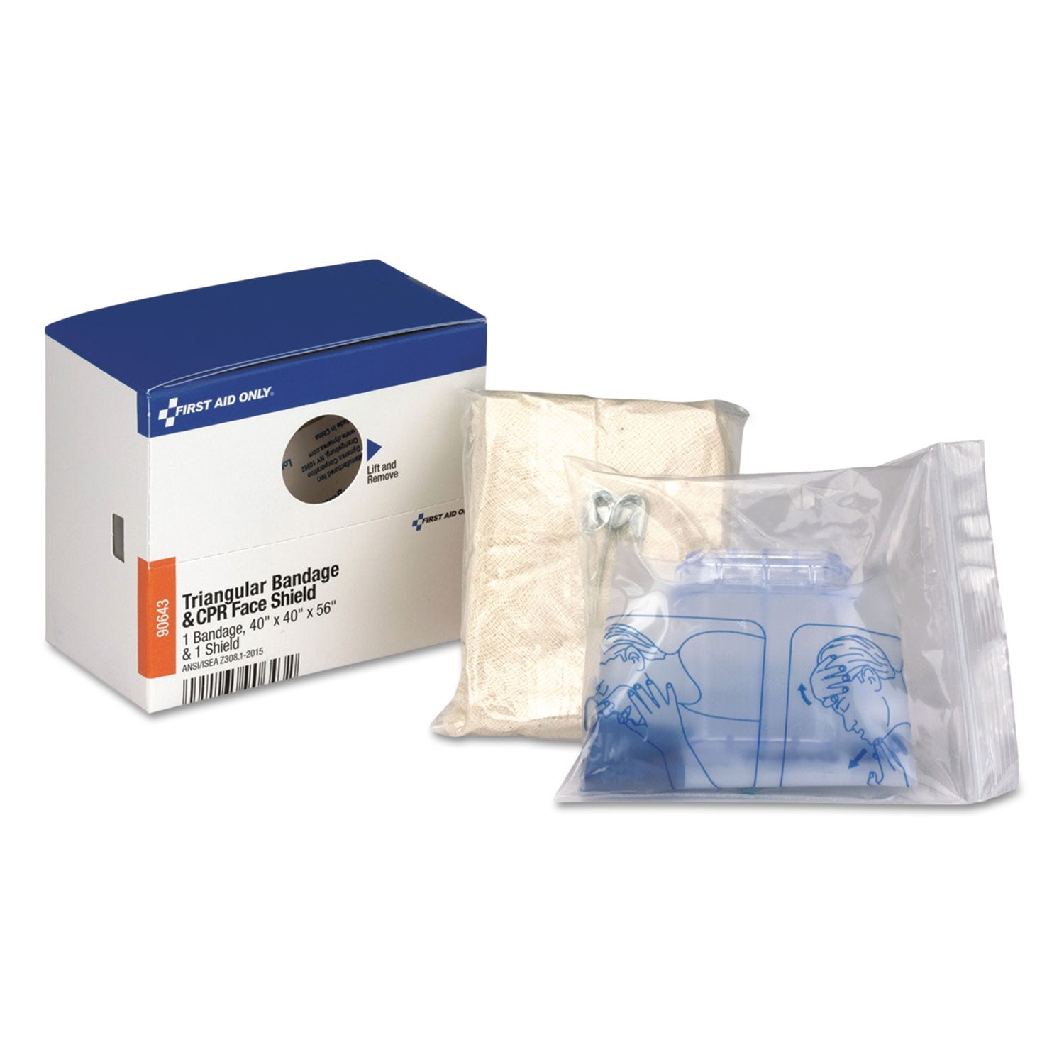 Triangular Bandage & CPR Mask | 2-Piece First Aid
