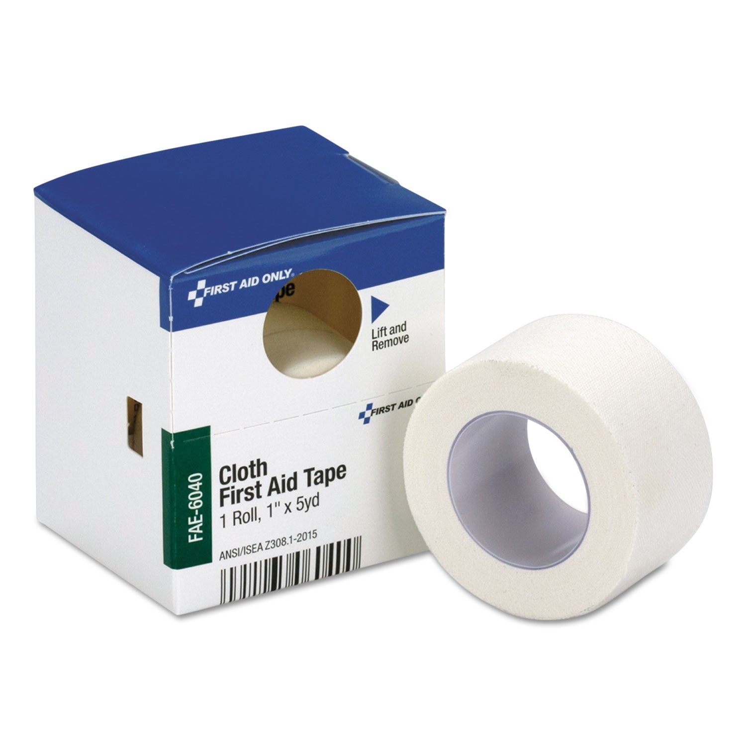 First Aid Only™ First Aid Tape, Acrylic/Cloth, 1" x 5 yds, White