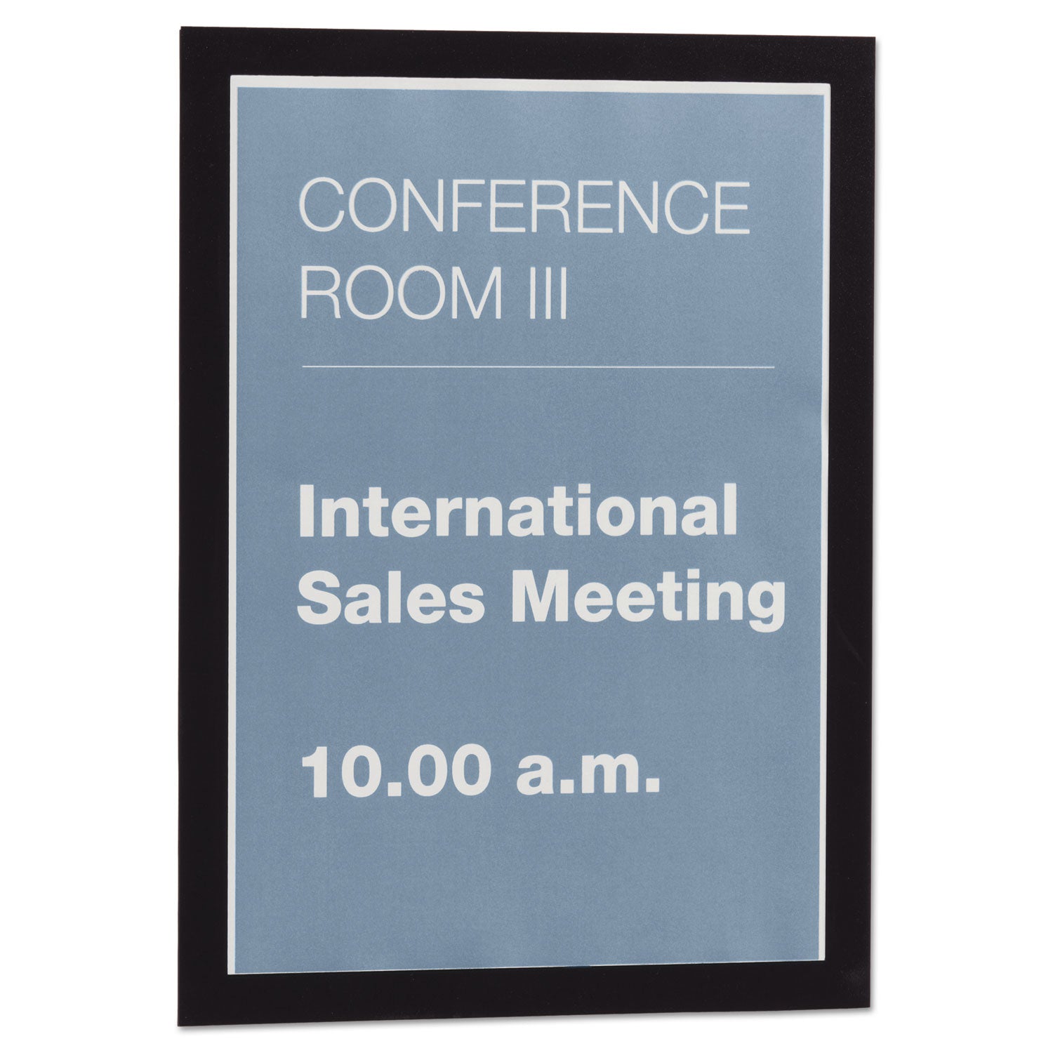 Durable® DURAFRAME Sign Holder, 8.5 x 11, Black Frame, 2/Pack