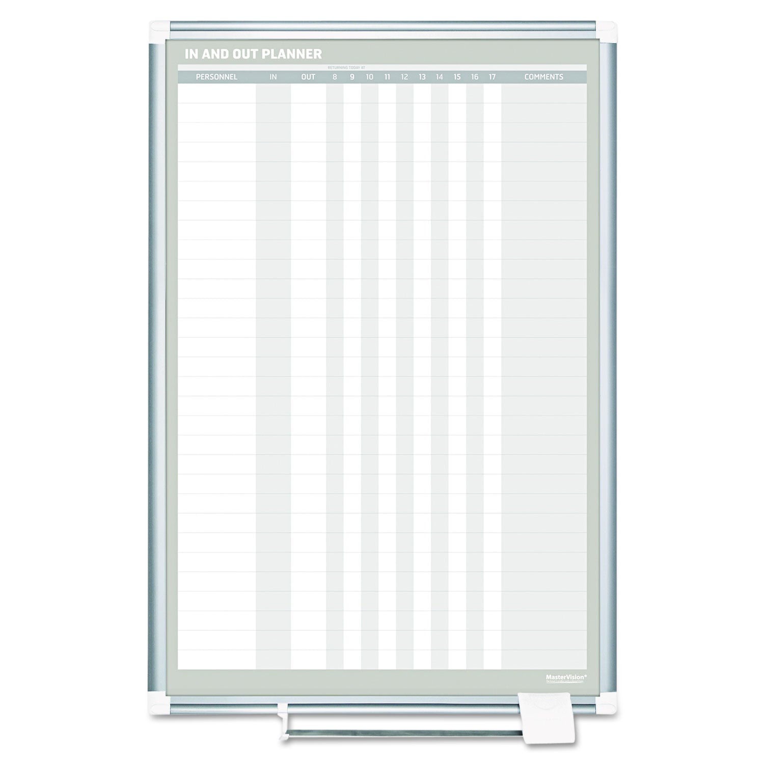 In-Out Magnetic Dry Erase Board | 30-Person