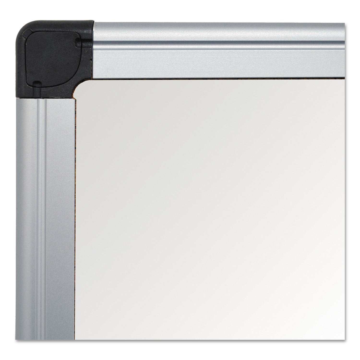 MasterVision® Value Melamine Dry Erase Board, 48" x 96", White Surface, Satin Aluminum Frame
