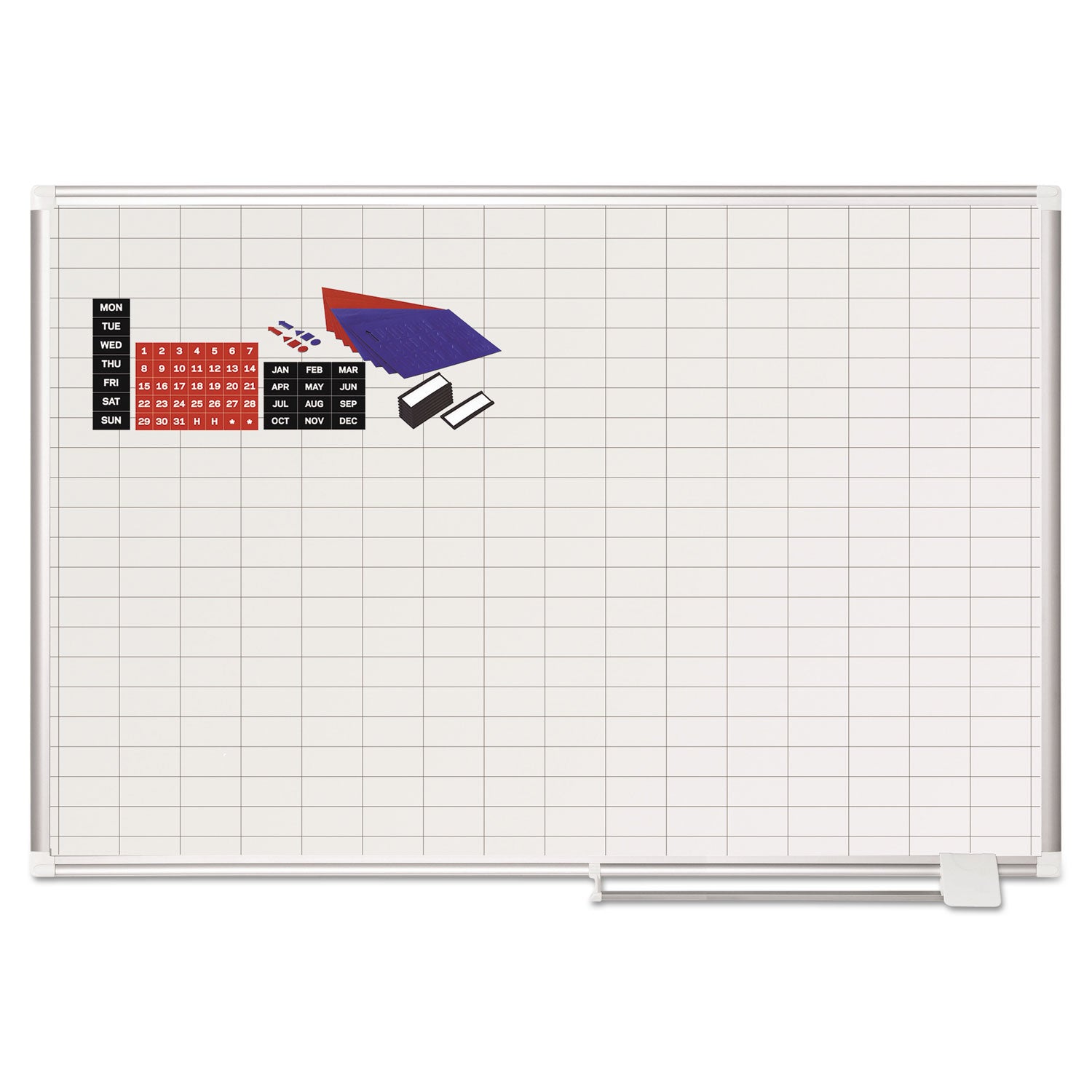 Gridded Magnetic Project Planning Board | 48x36