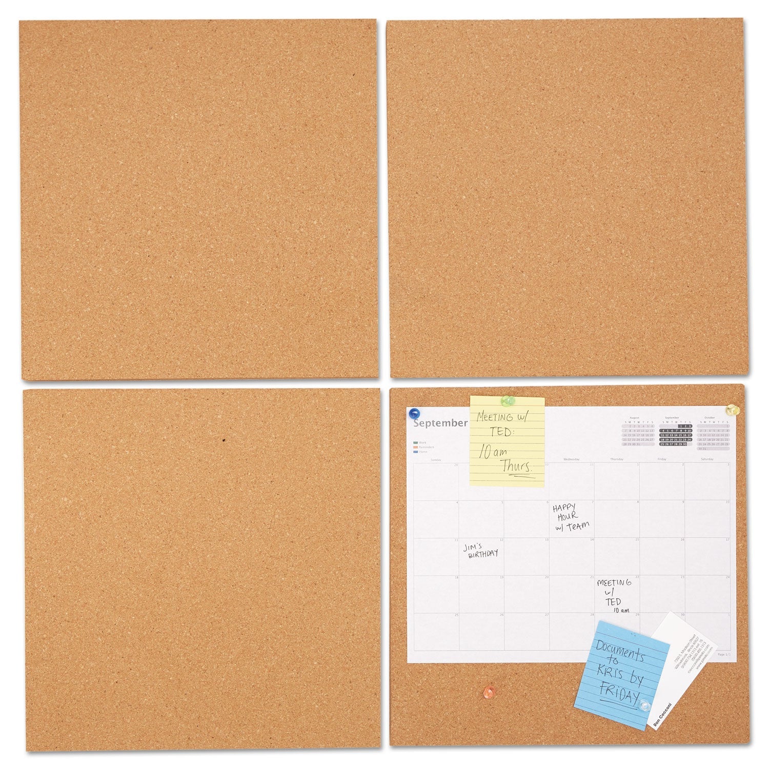 Universal Cork Tile Panels | 12x12 4/Pack