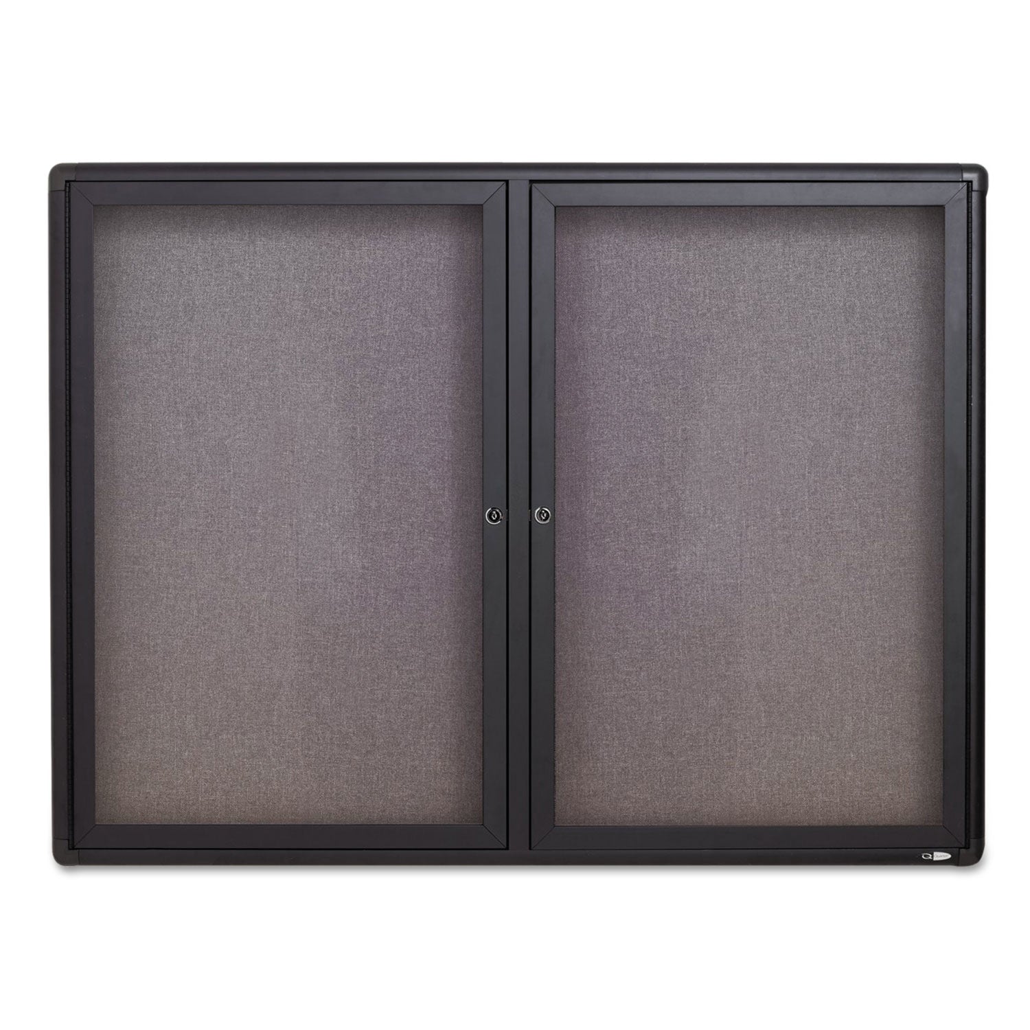 Quartet Enclosed Fabric Bulletin Board | Two Doors