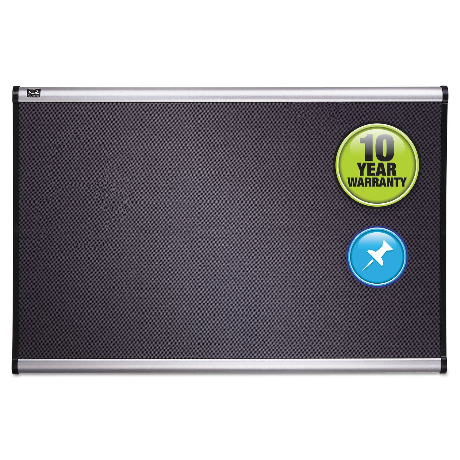 Quartet Prestige Gray Diamond Mesh Bulletin Board