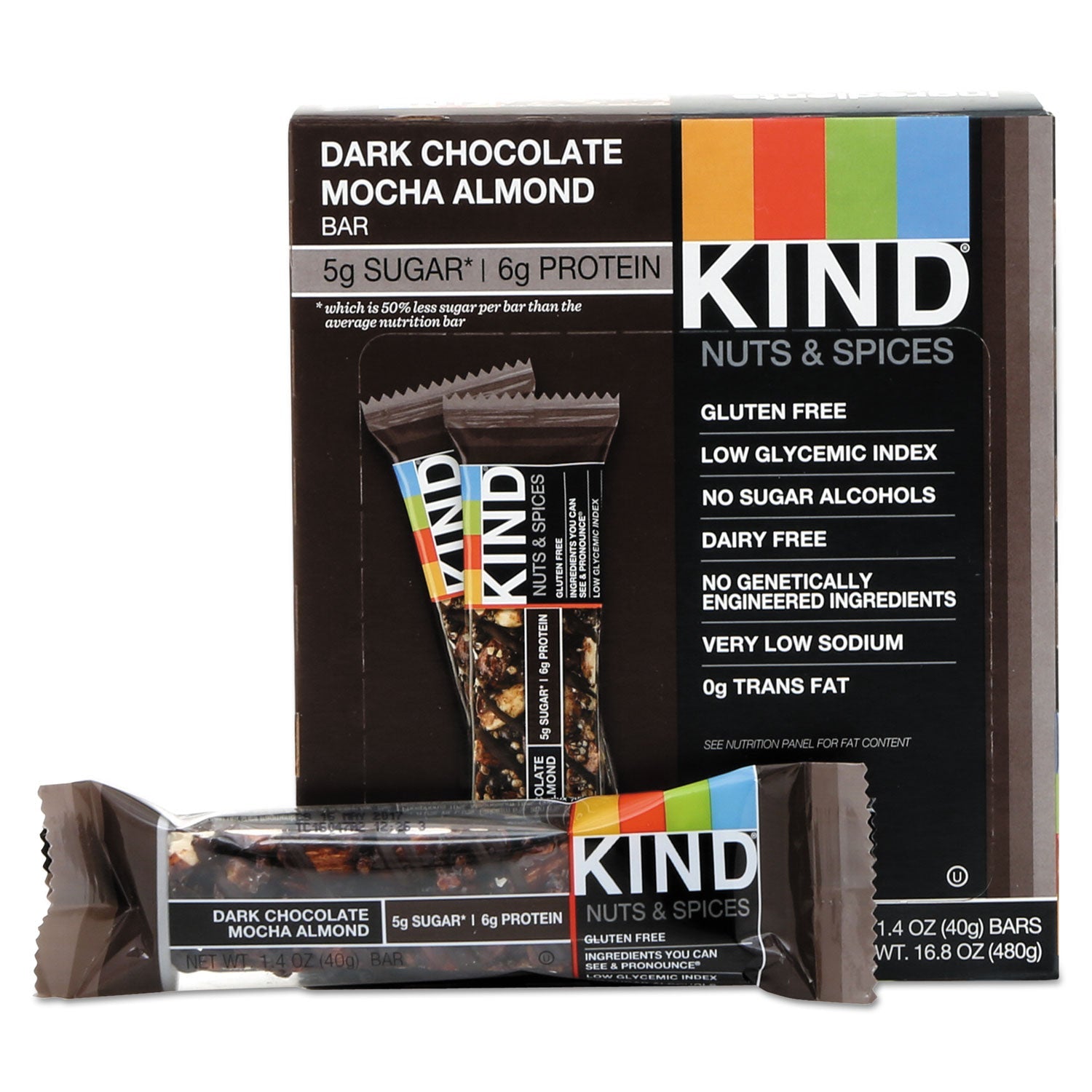 KIND Nuts And Spices Bar | Dark Choc Mocha Almond