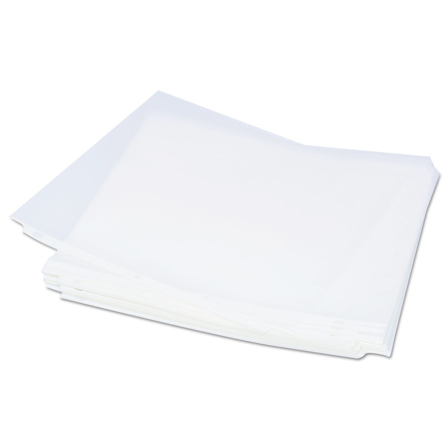 Universal® Top-Load Poly Sheet Protectors, Std Gauge, Nonglare, Clear, 50/pack